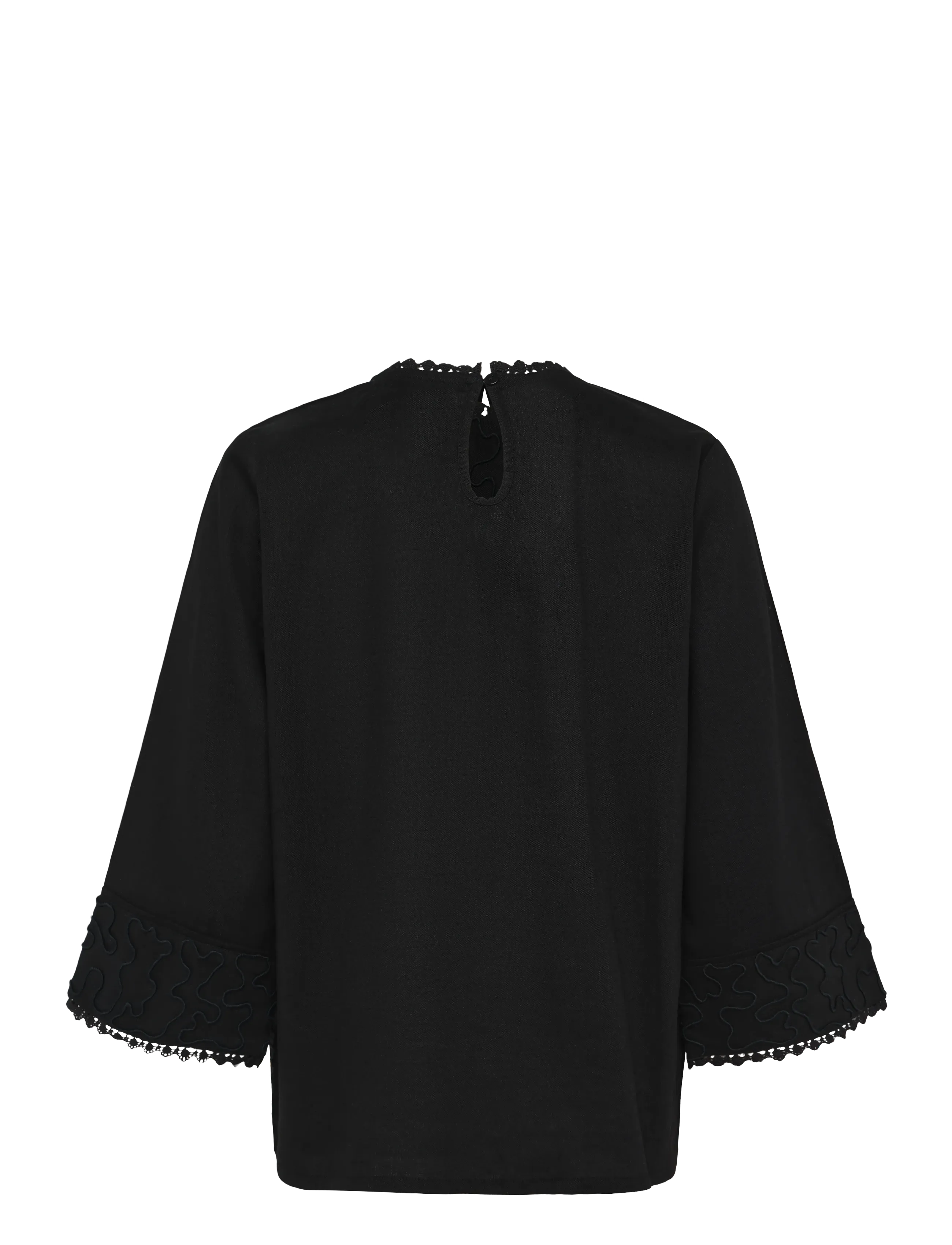 La Rouge - Dori Blouse - langärmlige blusen - black - 1