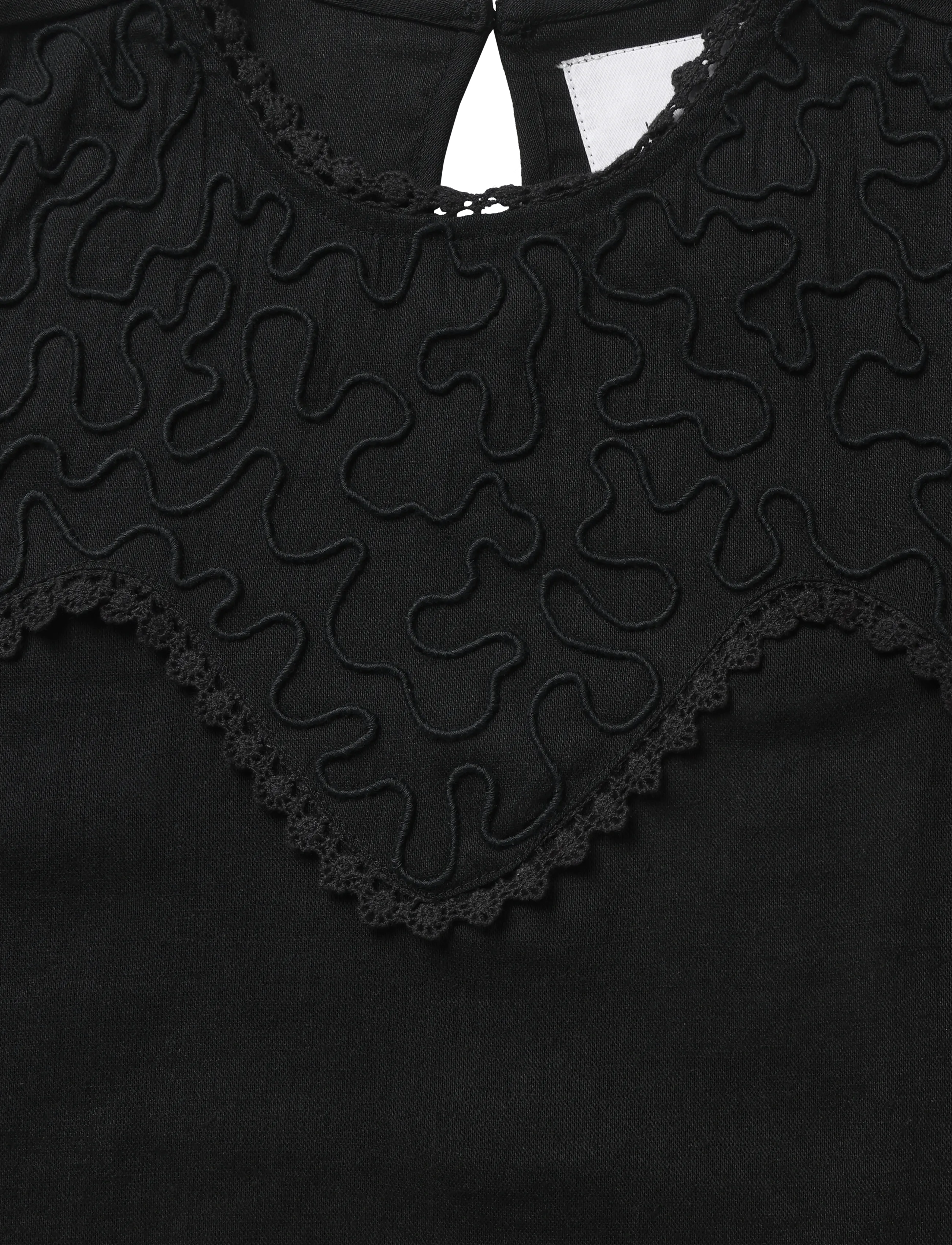 La Rouge - Dori Blouse - langärmlige blusen - black - 2