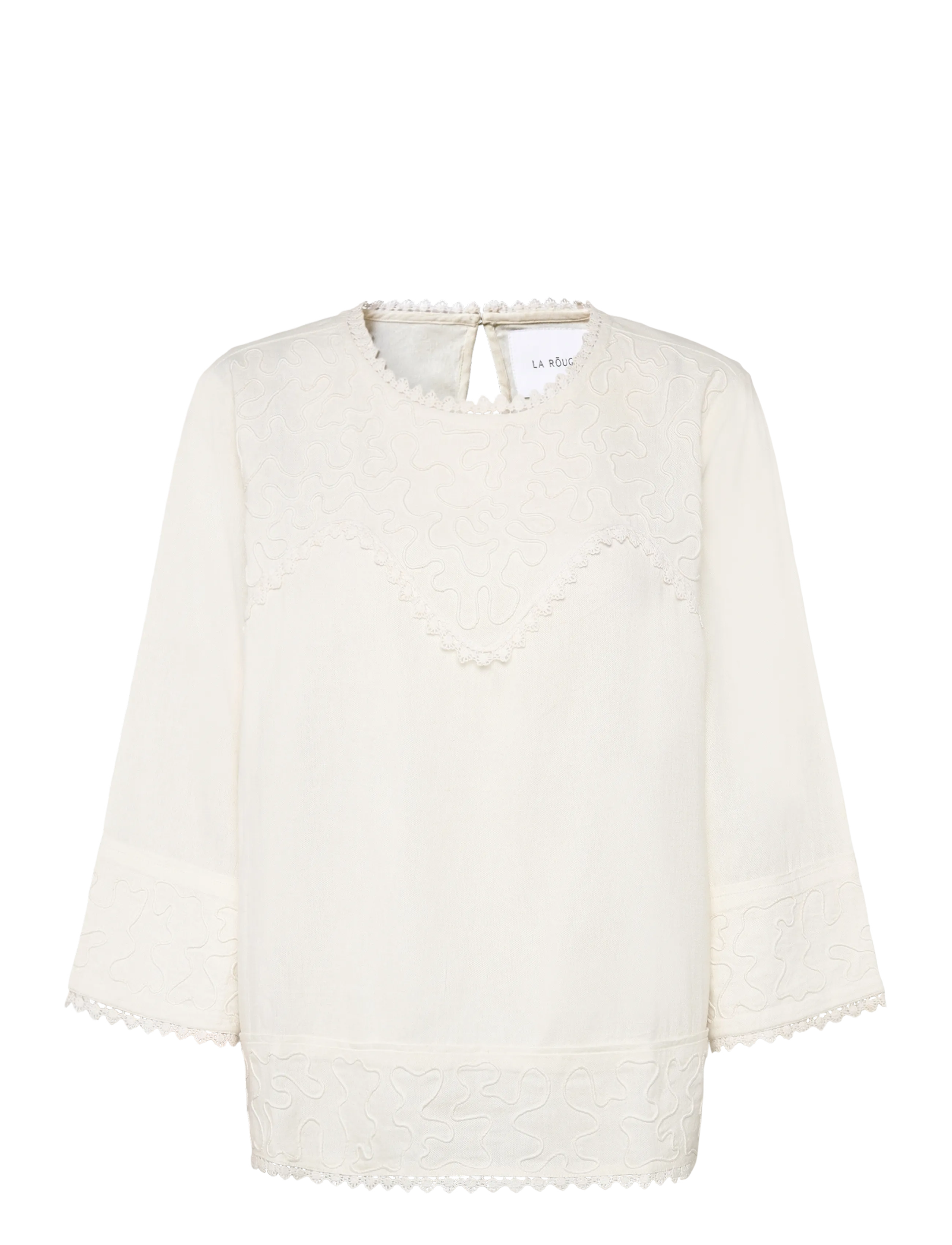 La Rouge Dori Blouse - La Rouge - WHITE / white