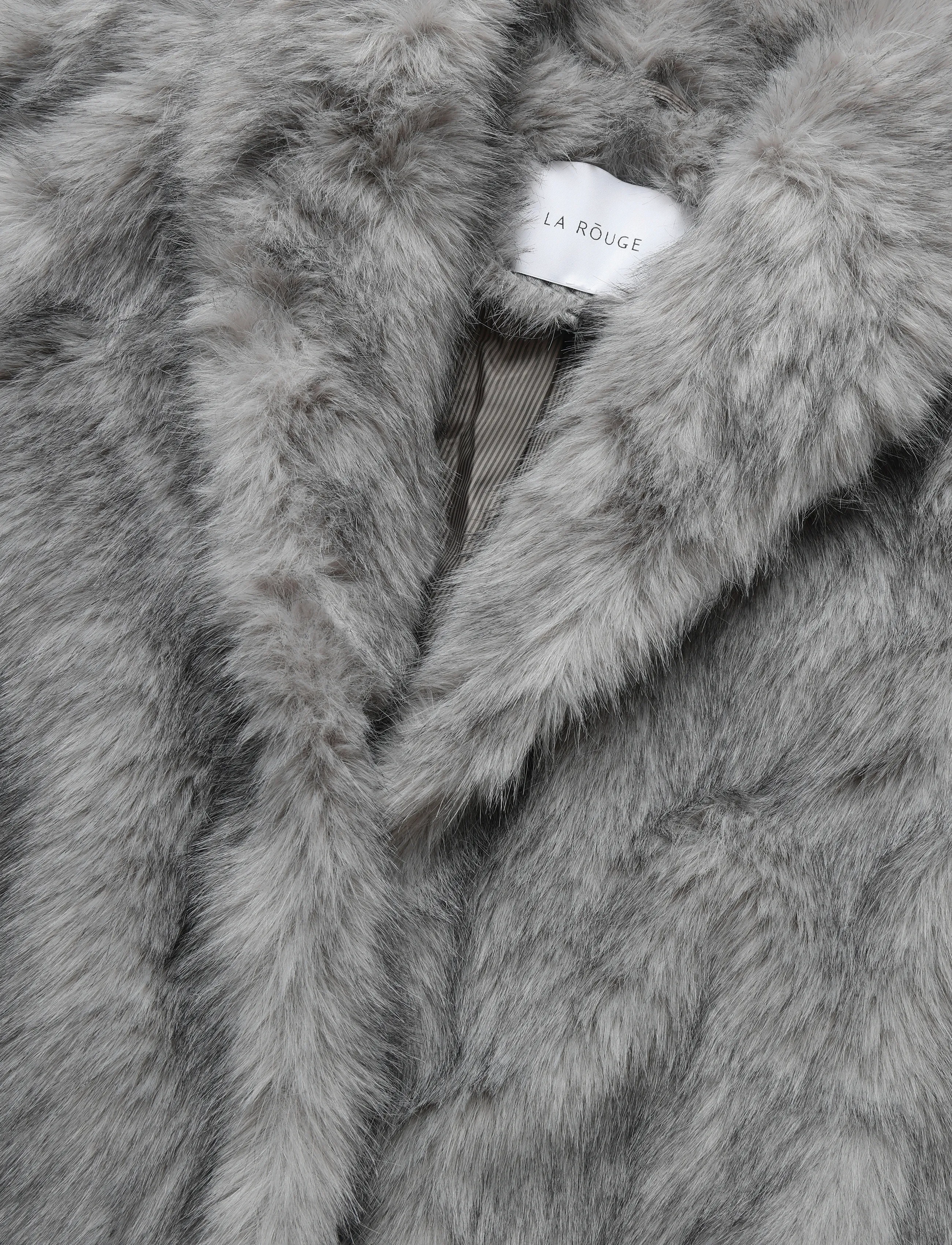 La Rouge - Fiona Short Fur - kunstpelz - grey - 2