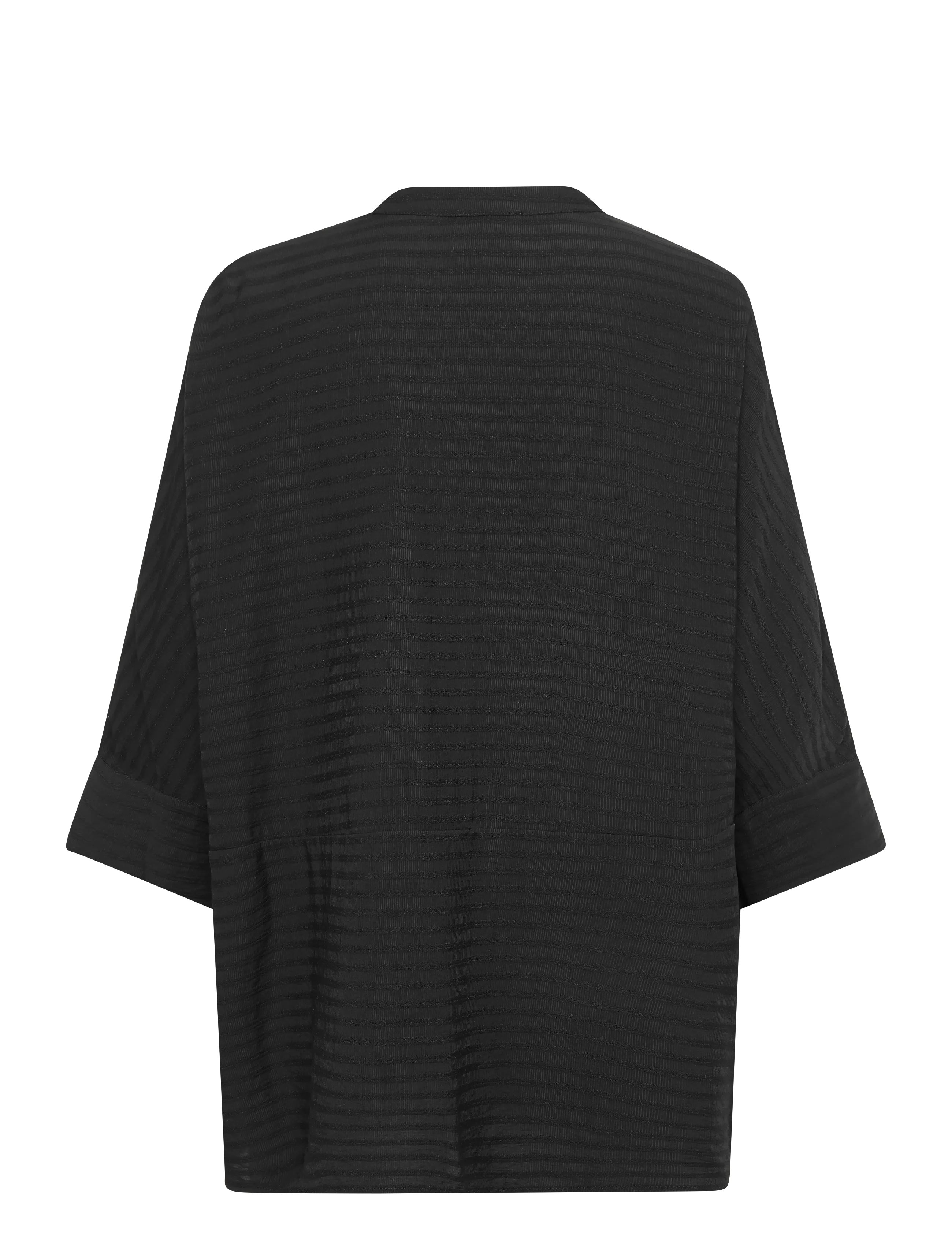 La Rouge - Sofie Blouse - kurzämlige blusen - black - 1