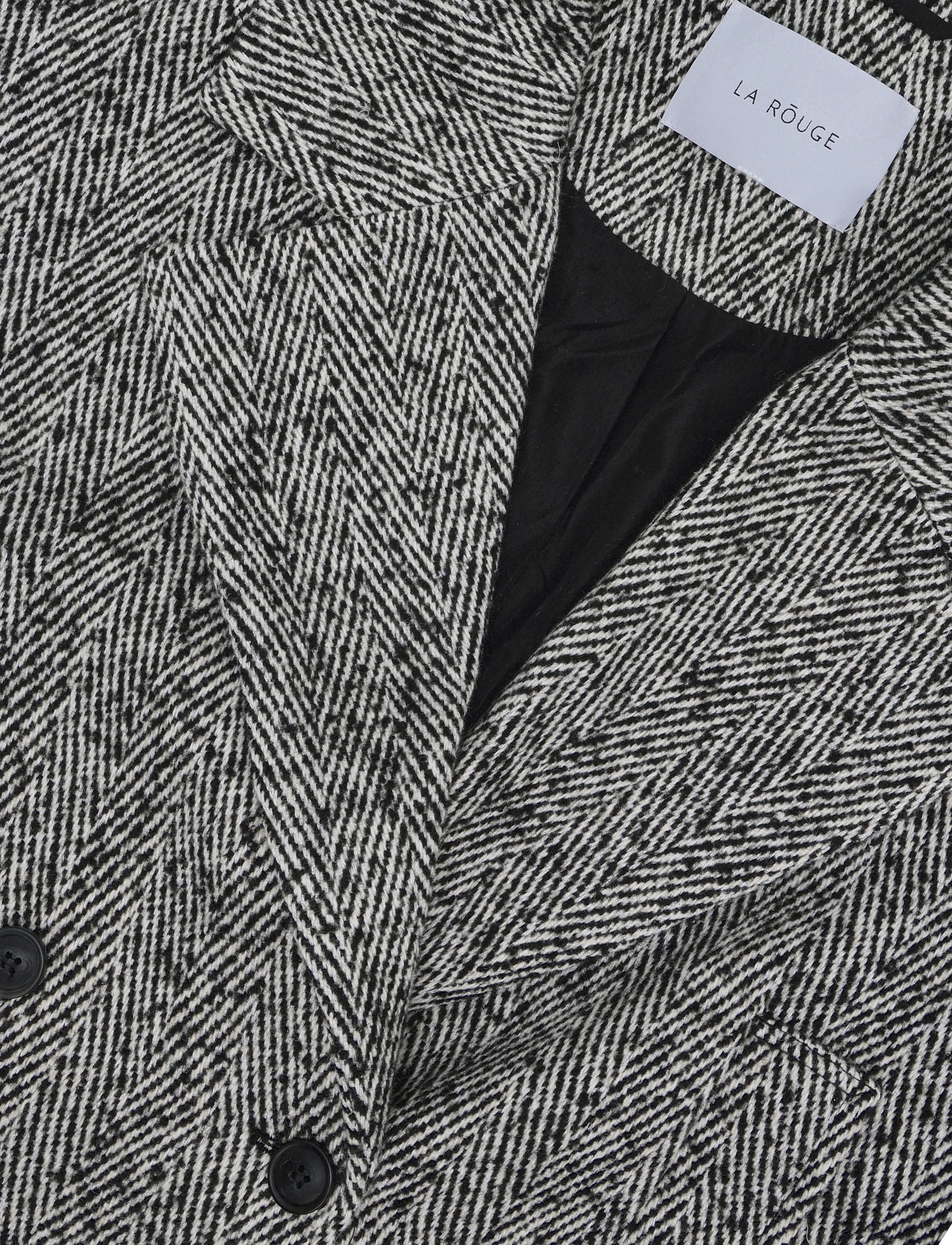 La Rouge - Winnie Wool Jacket - wintermäntel - black - 2