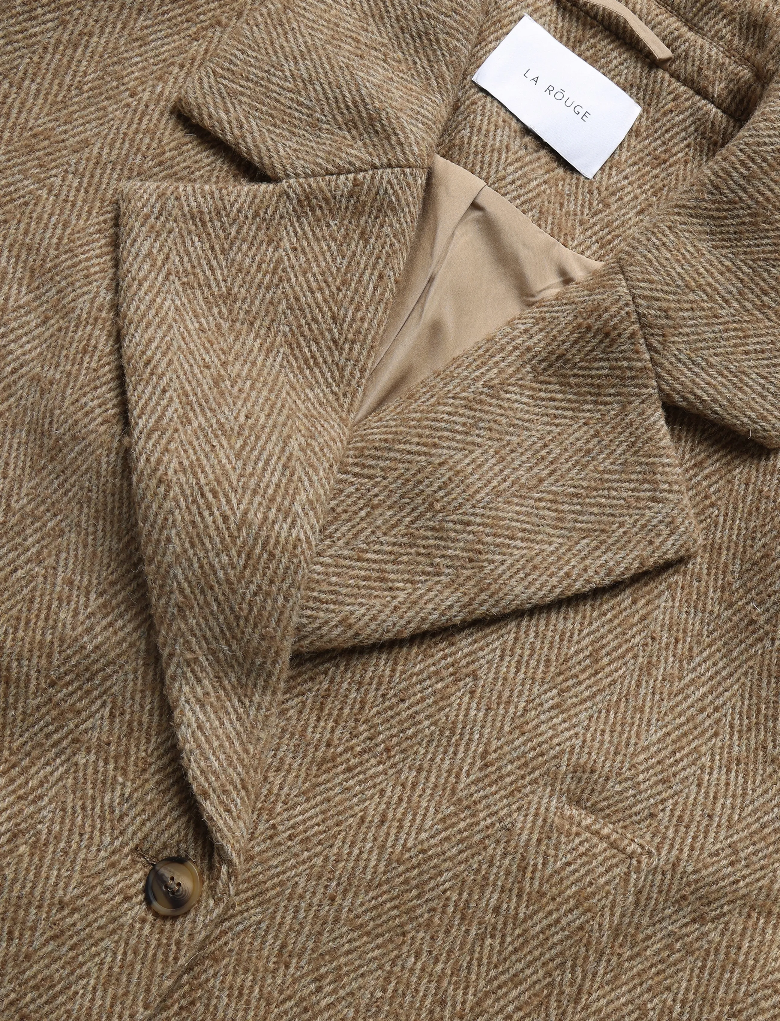 La Rouge - Winnie Wool Jacket - overtøj - camel - 5