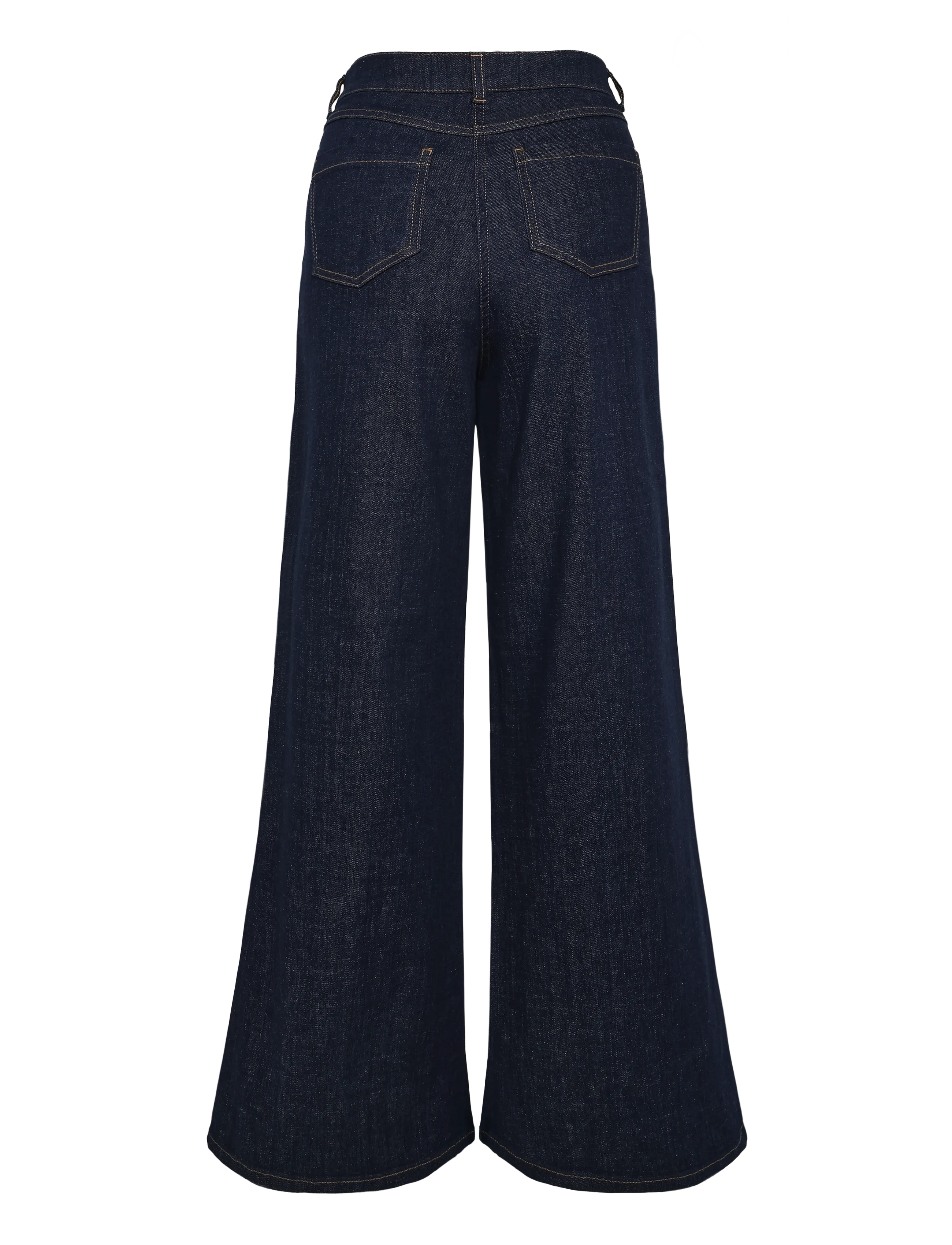 La Rouge - Lotte Jeans - hosen mit weitem bein - dark denim - 1