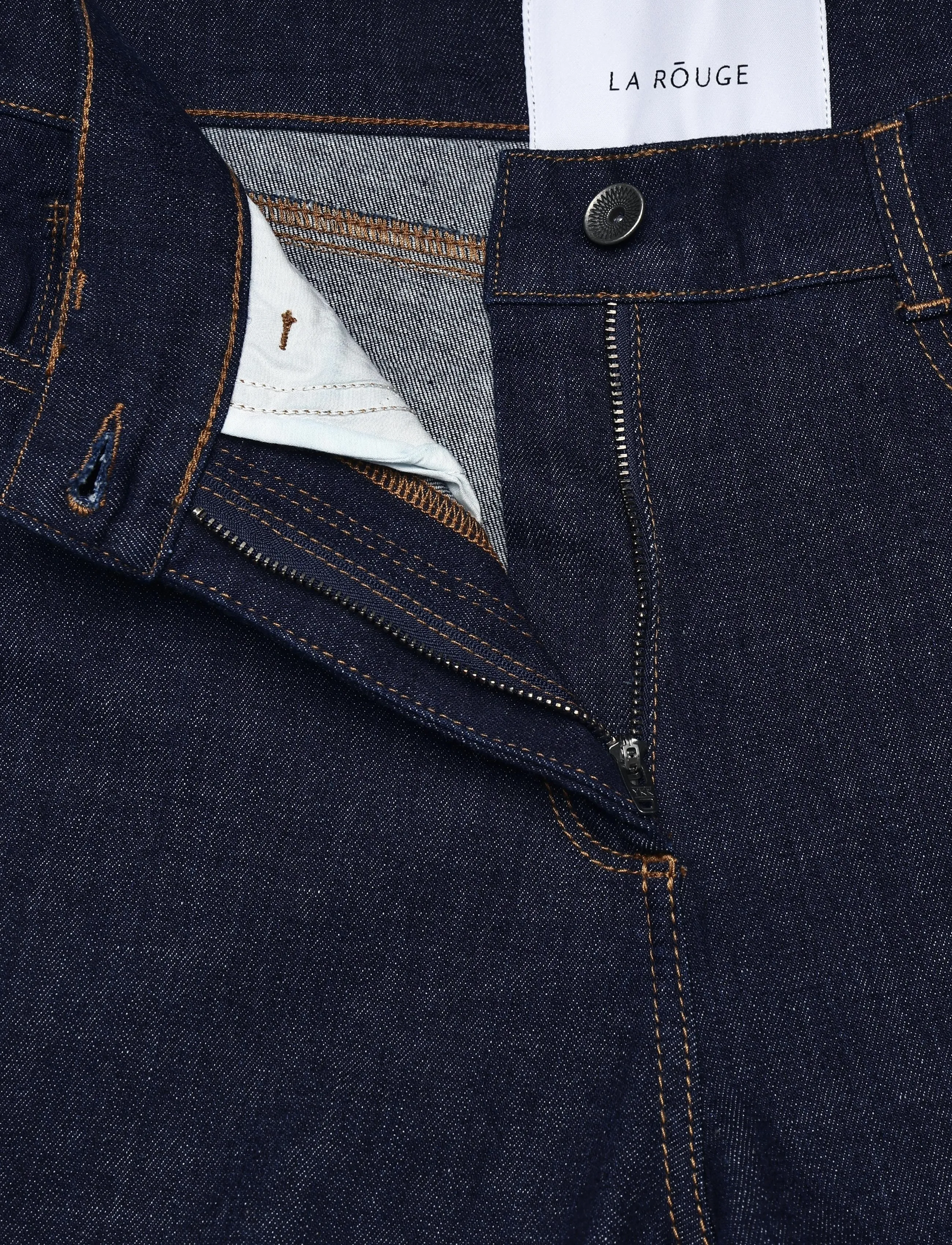 La Rouge - Lotte Jeans - hosen mit weitem bein - dark denim - 3