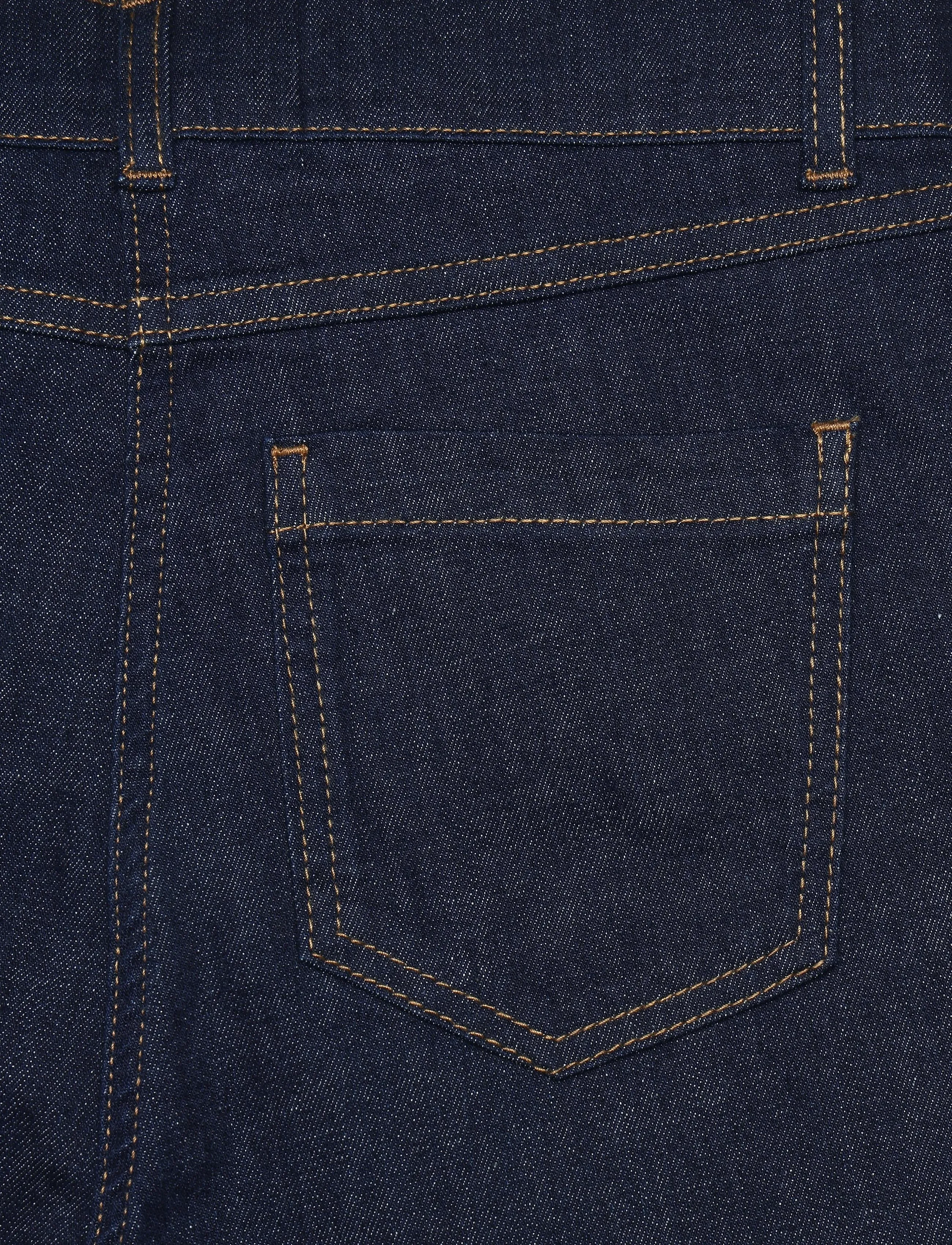 La Rouge - Lotte Jeans - hosen mit weitem bein - dark denim - 4