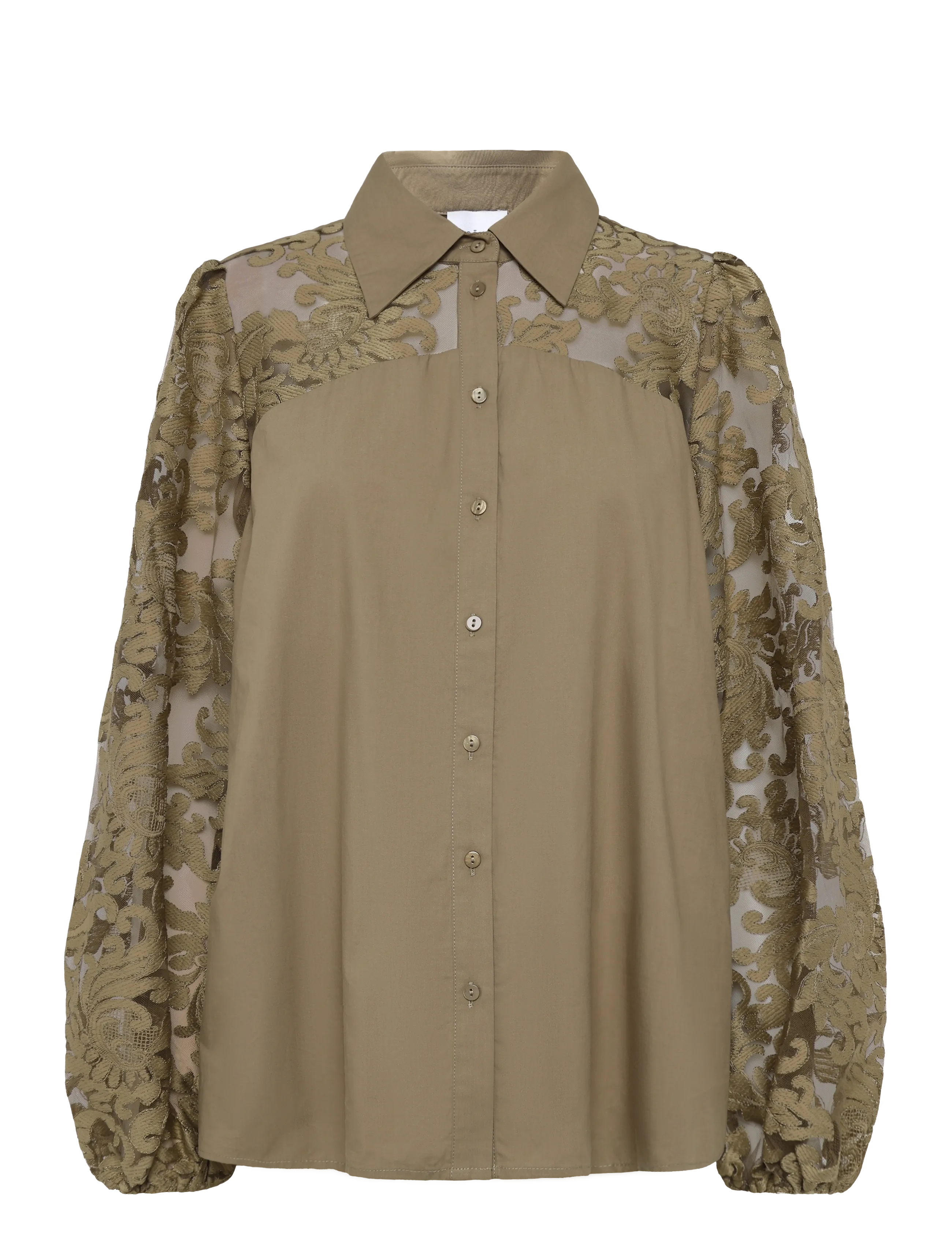 La Rouge Bettina Shirt - La Rouge - CAMEL / khaki/green