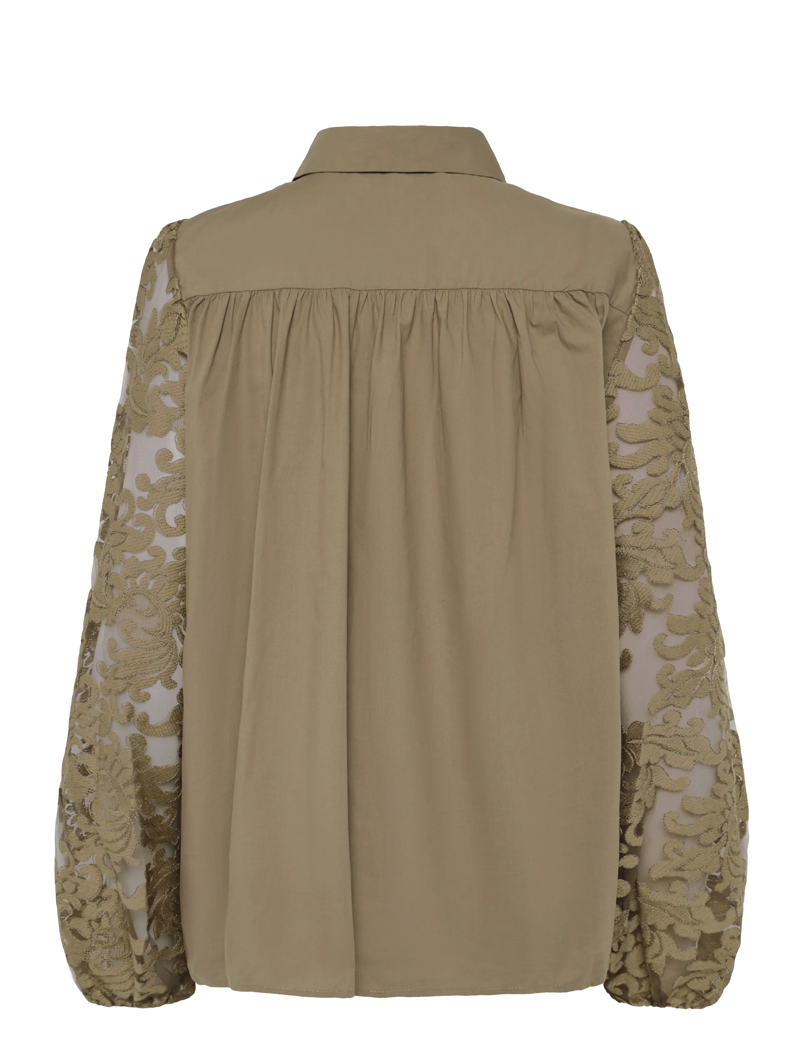 La Rouge - Bettina Shirt - langärmlige blusen - camel - 1