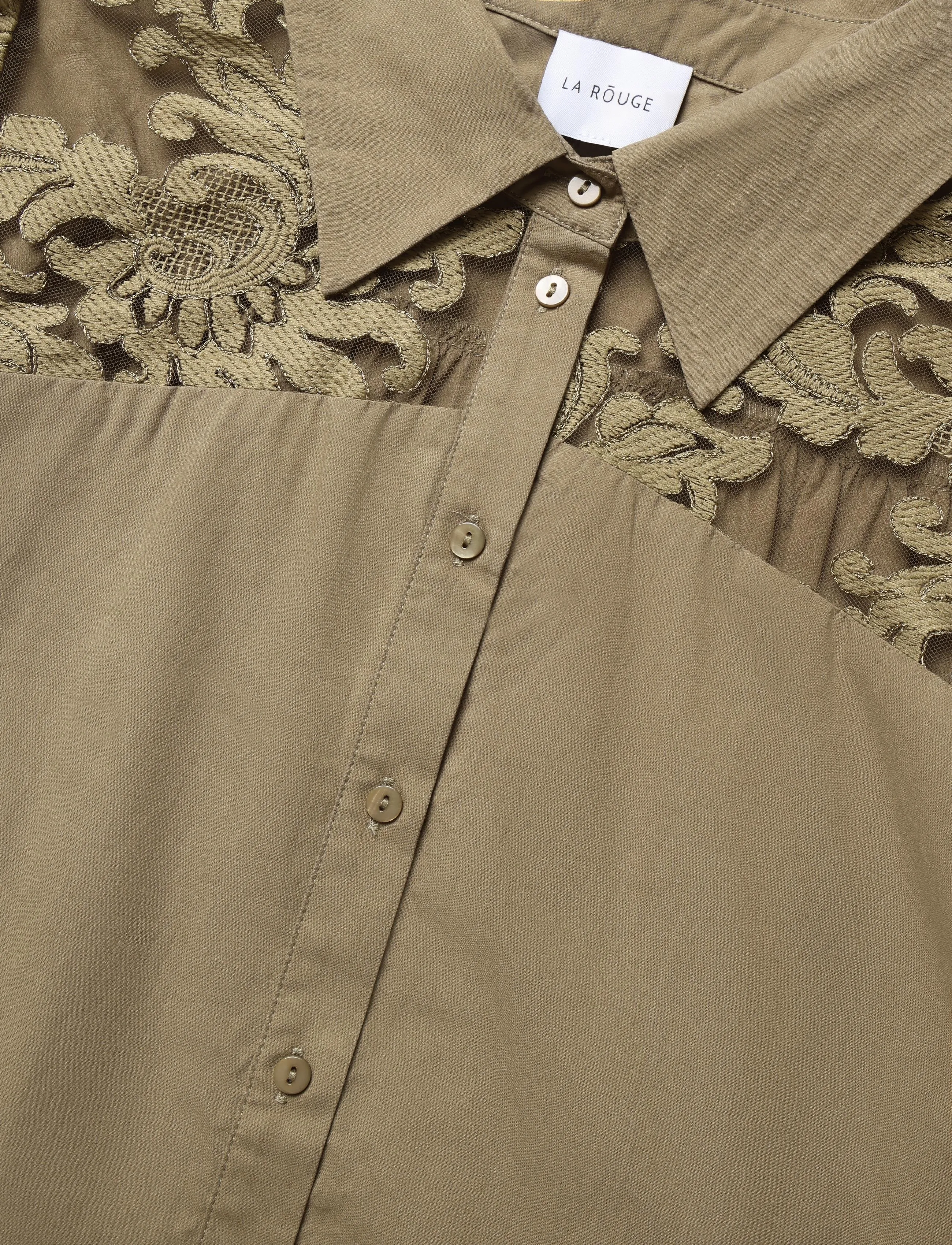 La Rouge - Bettina Shirt - langärmlige blusen - camel - 2