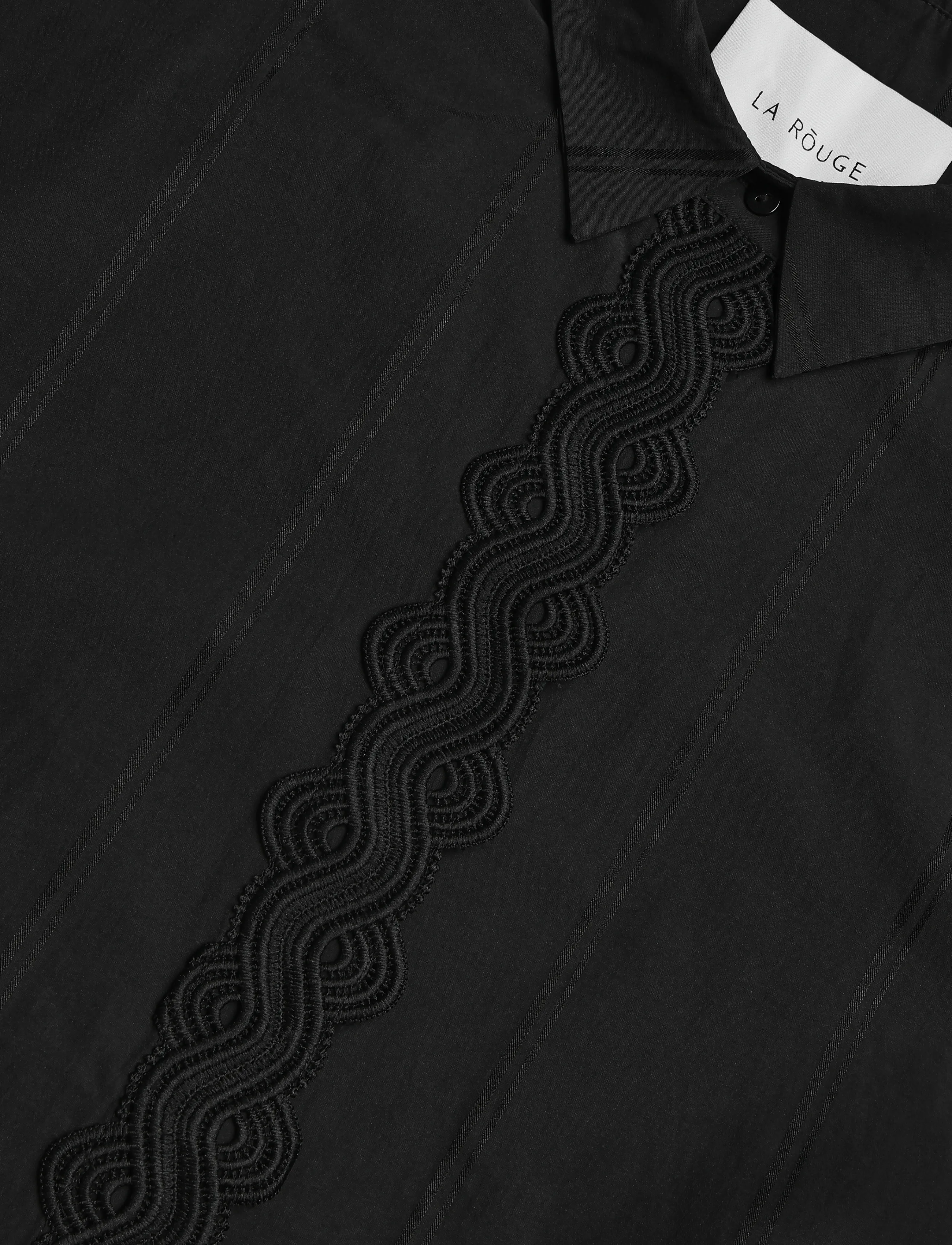 La Rouge - Agnes shirt - langärmlige hemden - black - 2