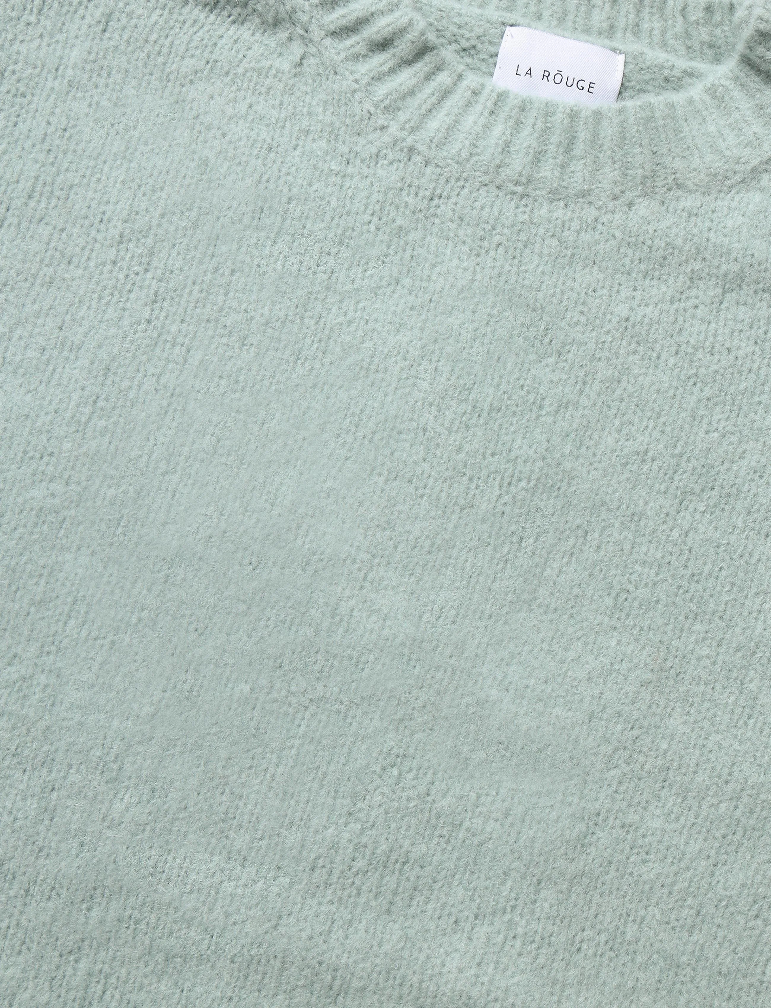La Rouge - Alpa S/S Knit - t-shirts - faded green - 2
