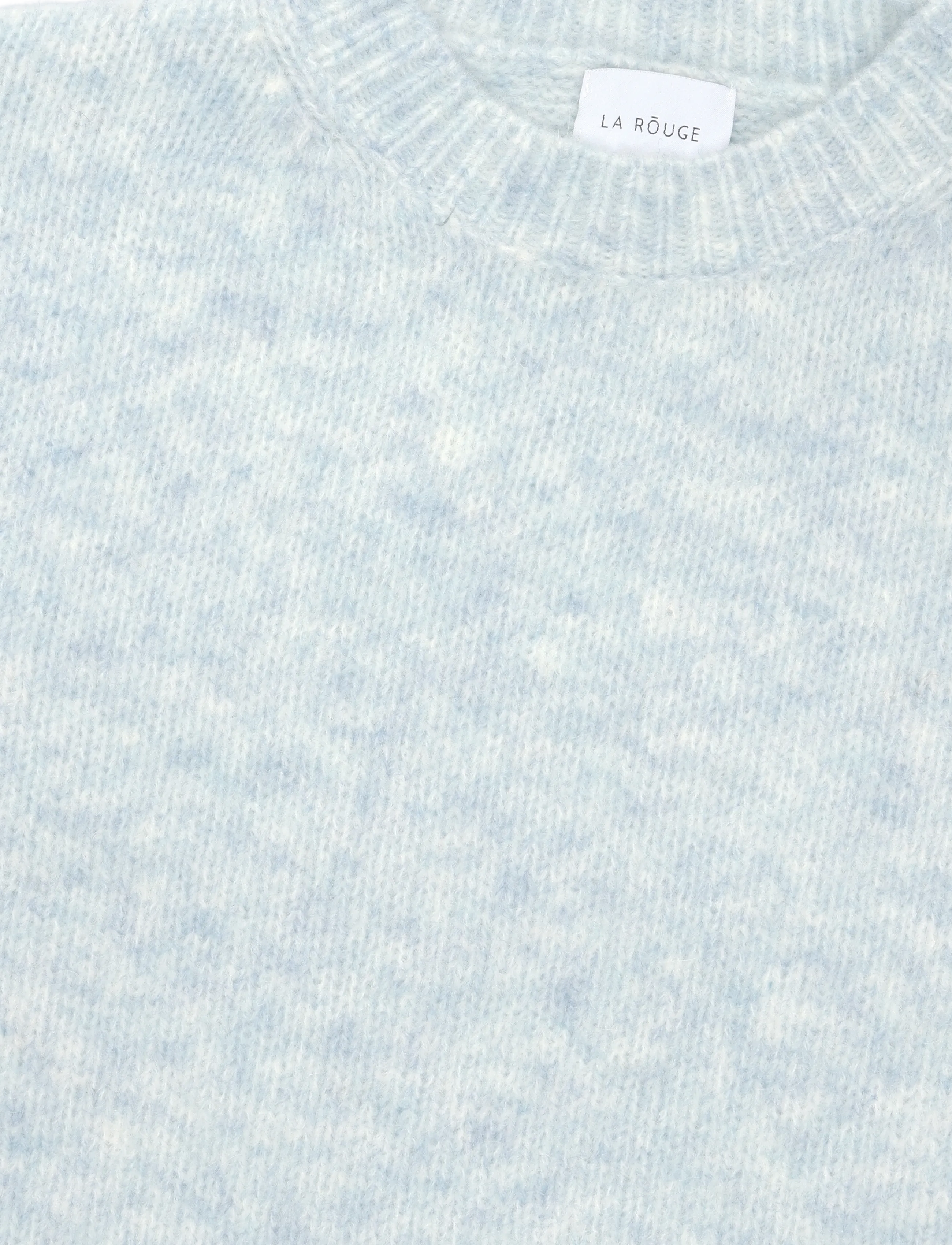 La Rouge - Alpa S/S Knit - t-shirts - light blue melange - 2