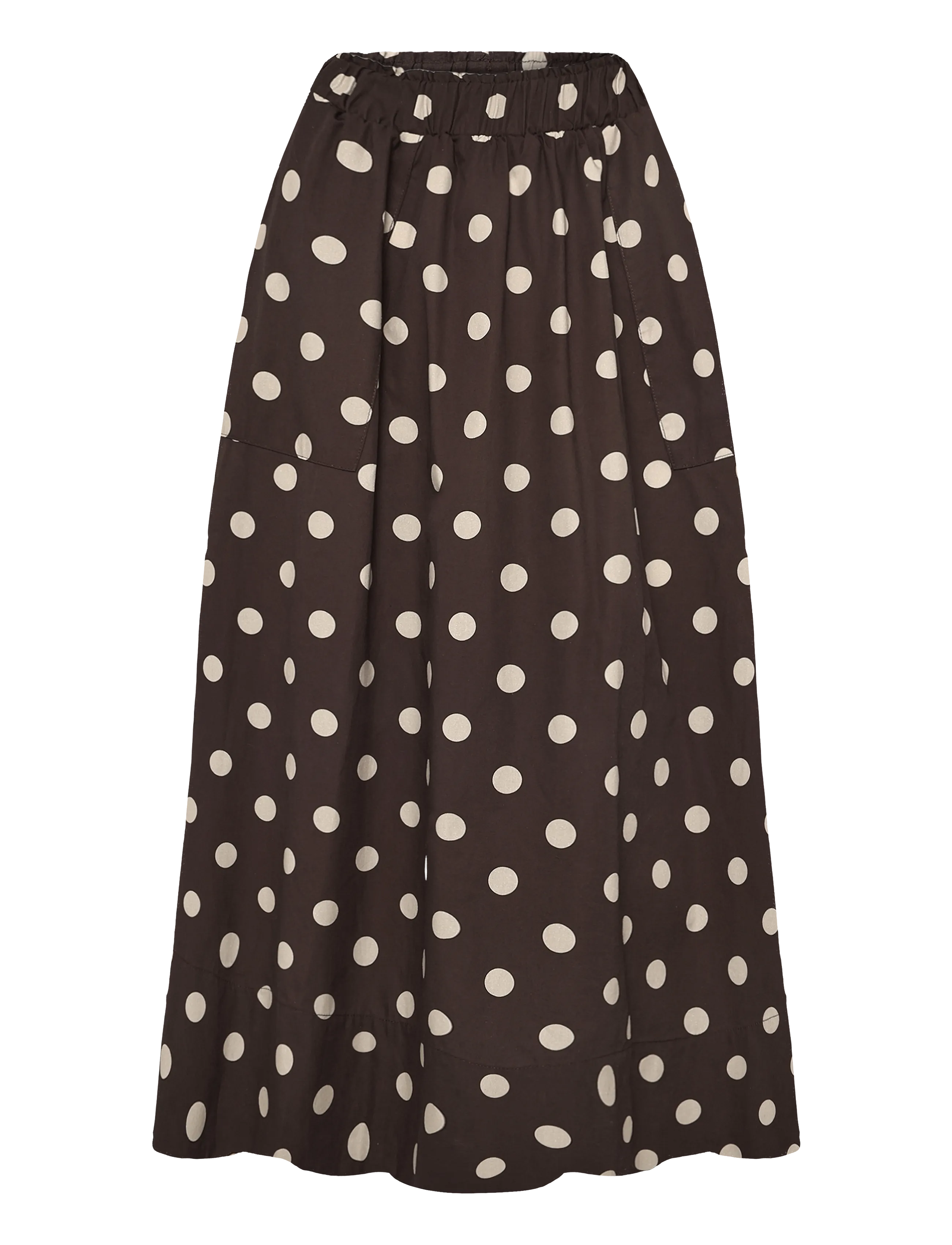 La Rouge Vilma Dot Skirt - La Rouge - DARK BROWN/SAND DOT / brown