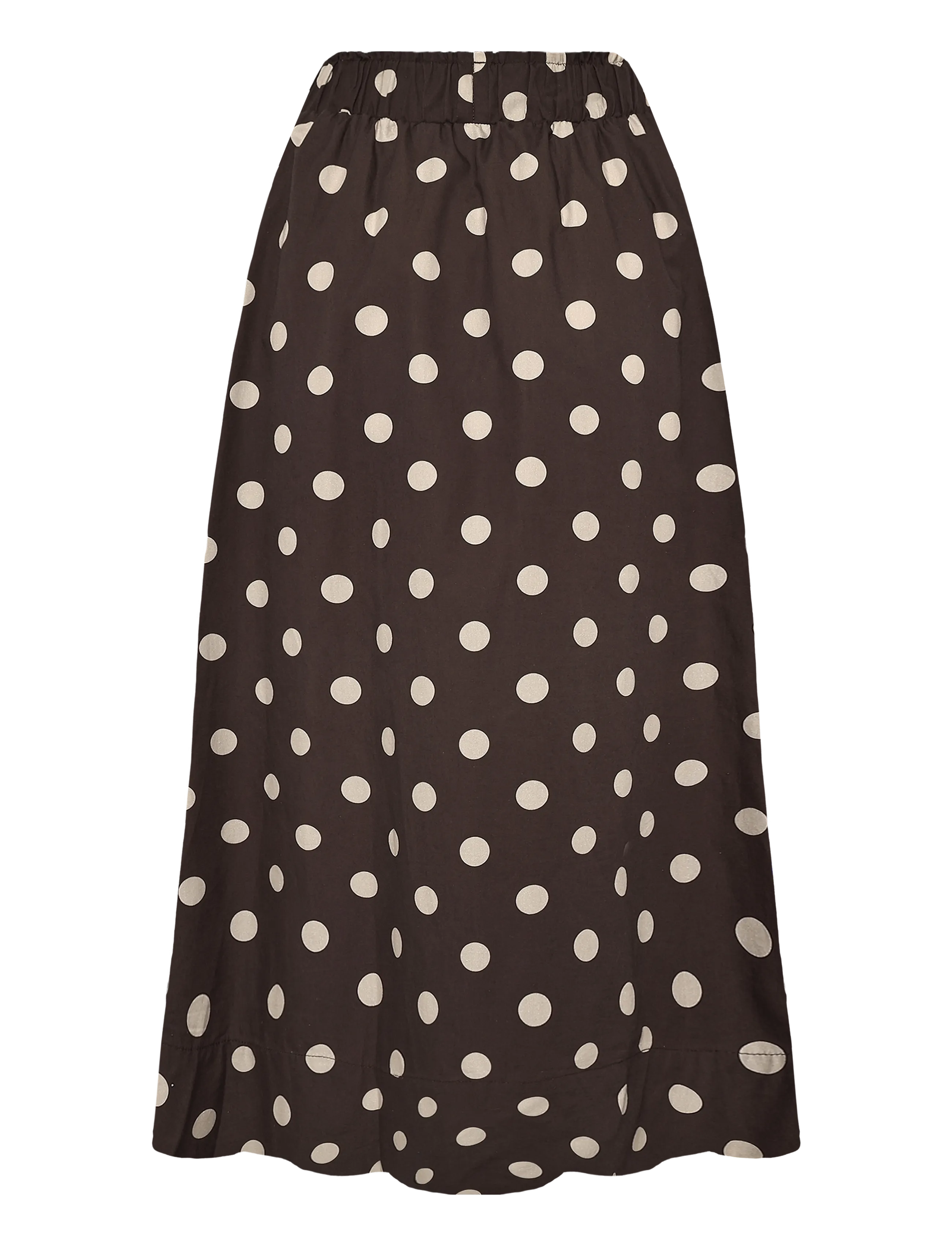 La Rouge - Vilma Dot Skirt - maxi röcke - dark brown/sand dot - 1