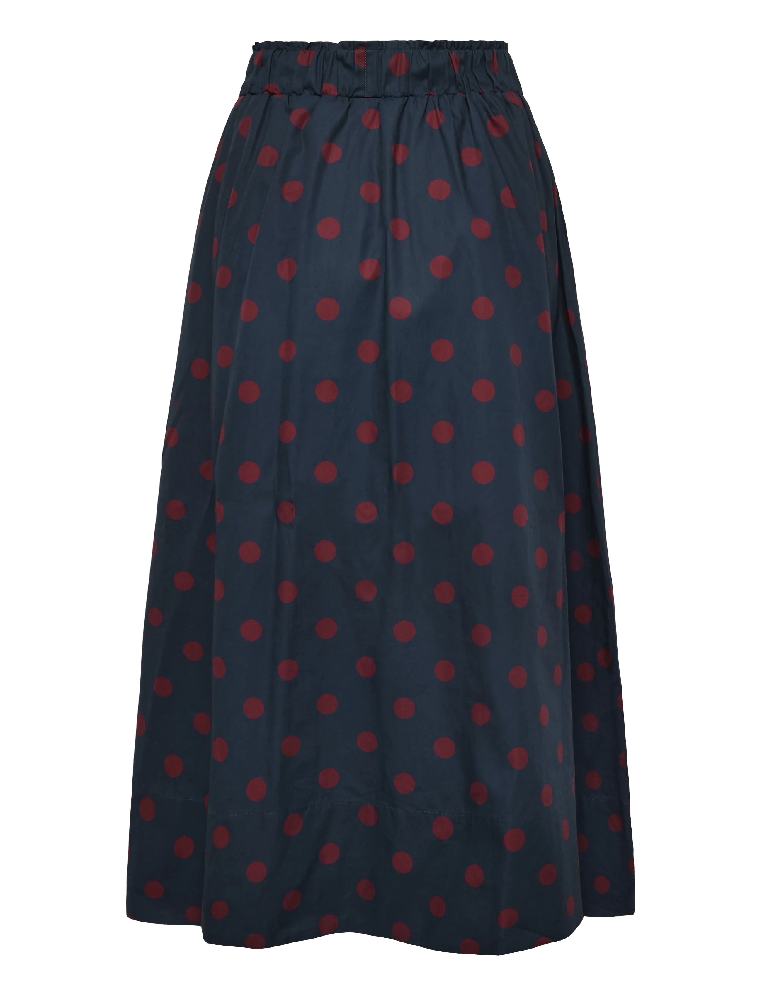 La Rouge - Vilma Dot Skirt - maxi röcke - navy/wine dot - 1