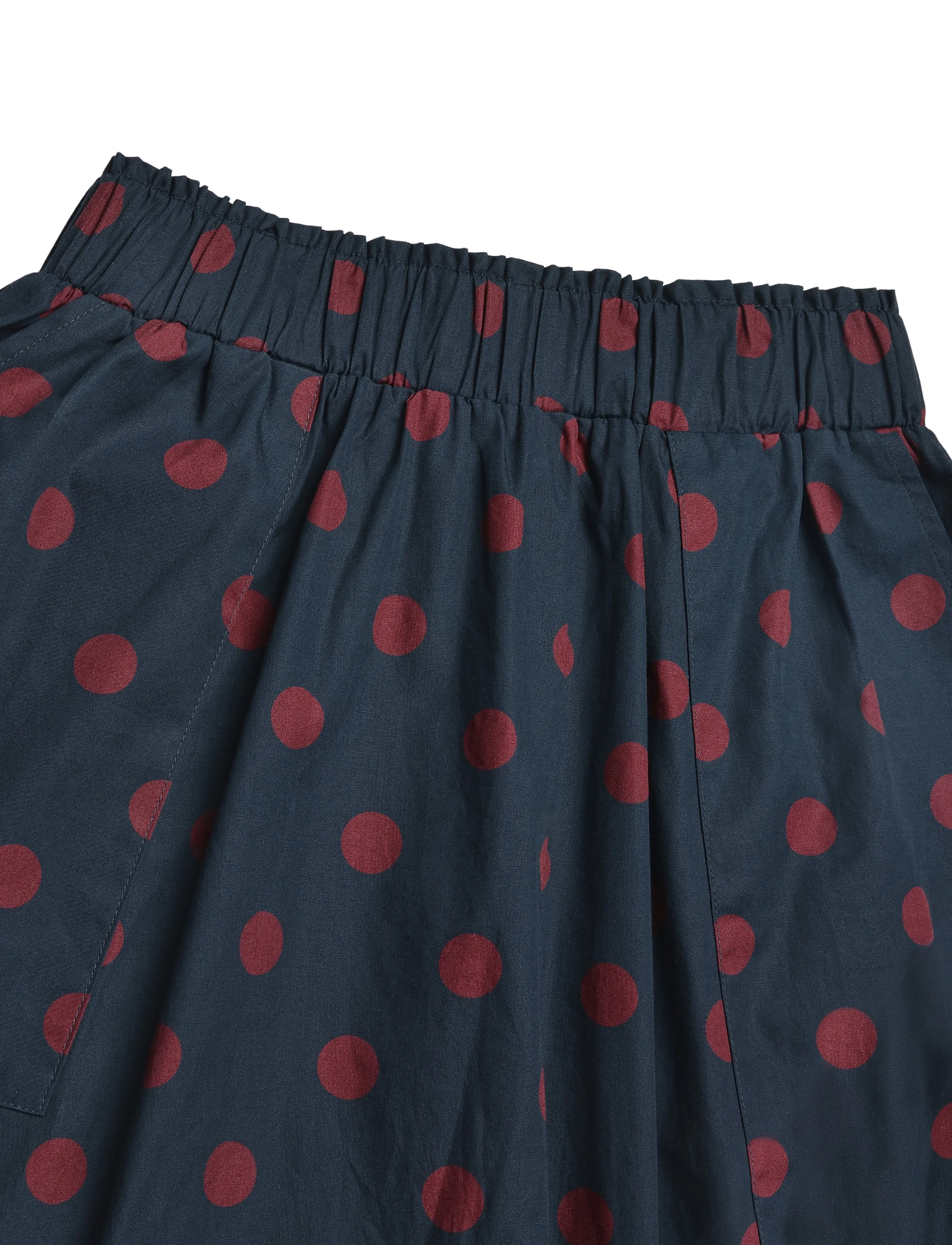 La Rouge - Vilma Dot Skirt - maxi röcke - navy/wine dot - 2