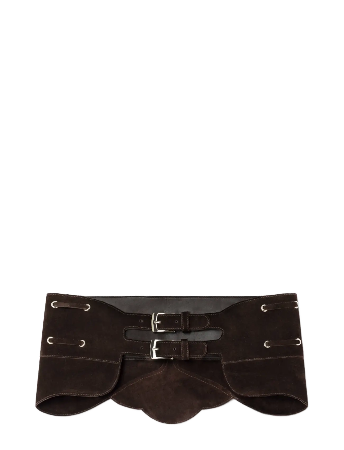 Laagam AVERY CHOCOLATE SUEDE BELT - Accessories - BROWN / brown