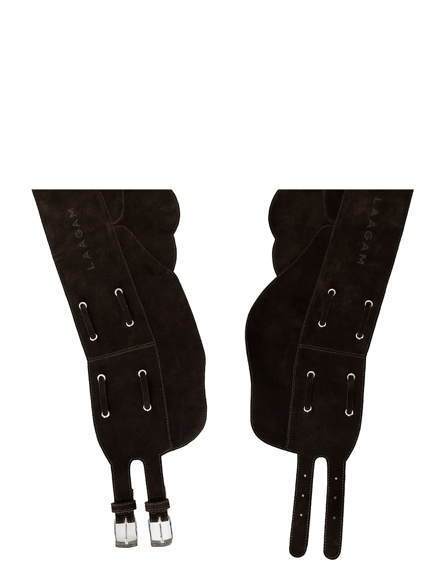 Laagam - AVERY CHOCOLATE SUEDE BELT - leather belts - brown - 1