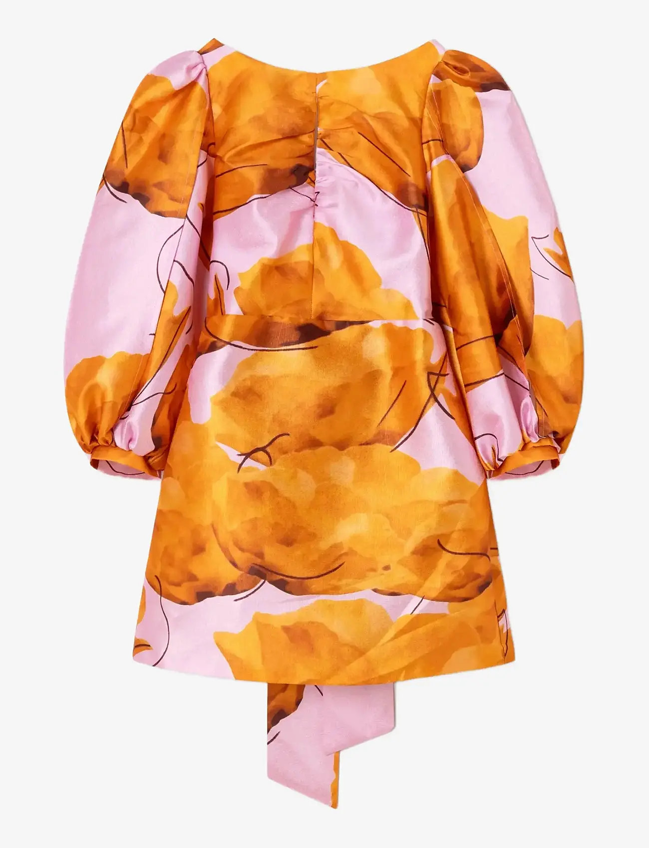 Laagam - LIZA FLEUR PUFF SLEEVE DRESS - suvekleidid - orange - 1