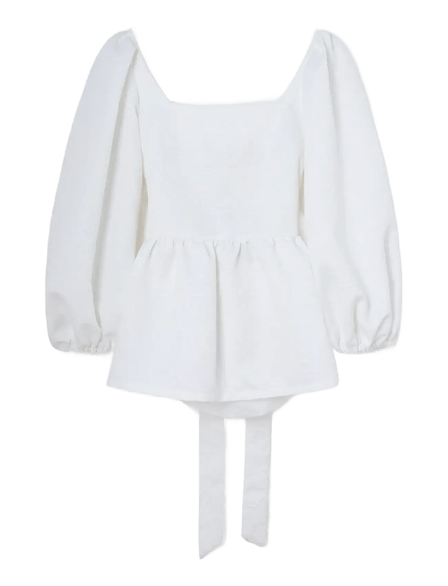 Laagam - CECILE WHITE BLOUSE - blūzes ar garām piedurknēm - white - 1
