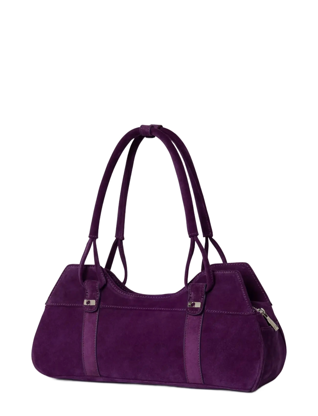 Laagam - JANE AUBERGINE SUEDE BAG - aubergine - 1