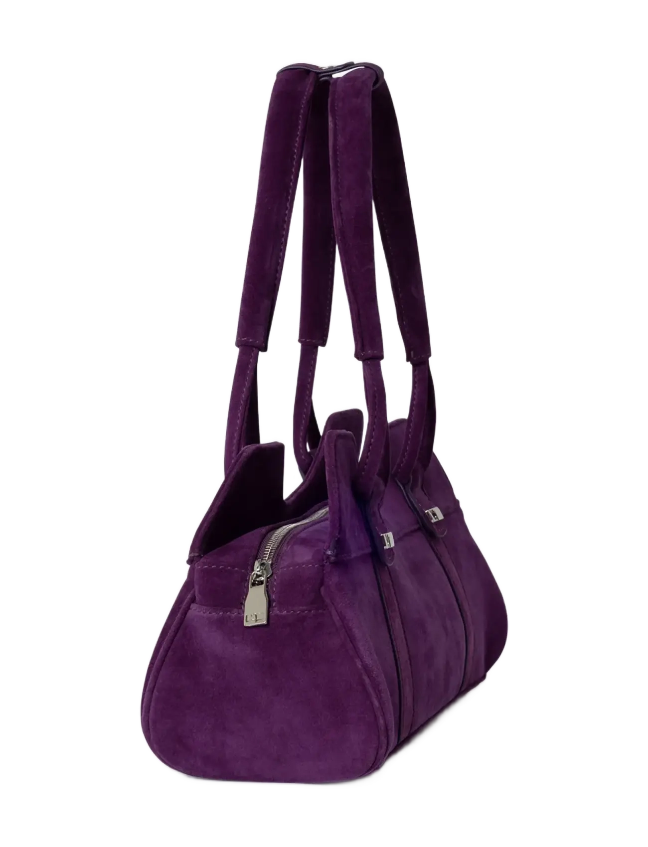Laagam - JANE AUBERGINE SUEDE BAG - aubergine - 2