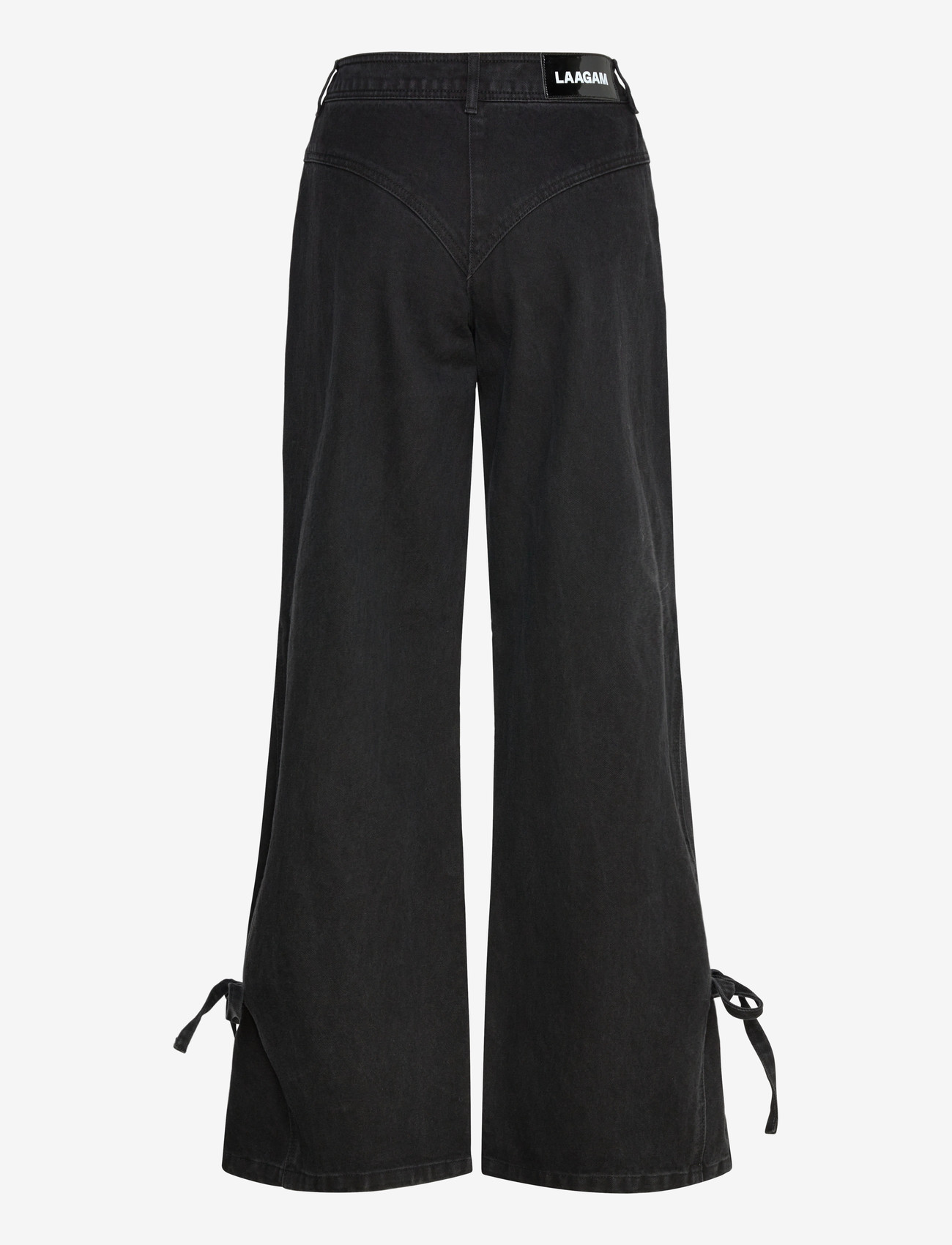 Laagam - JADA BLACK DENIM RELAXED JEANS - brede jeans - black - 2
