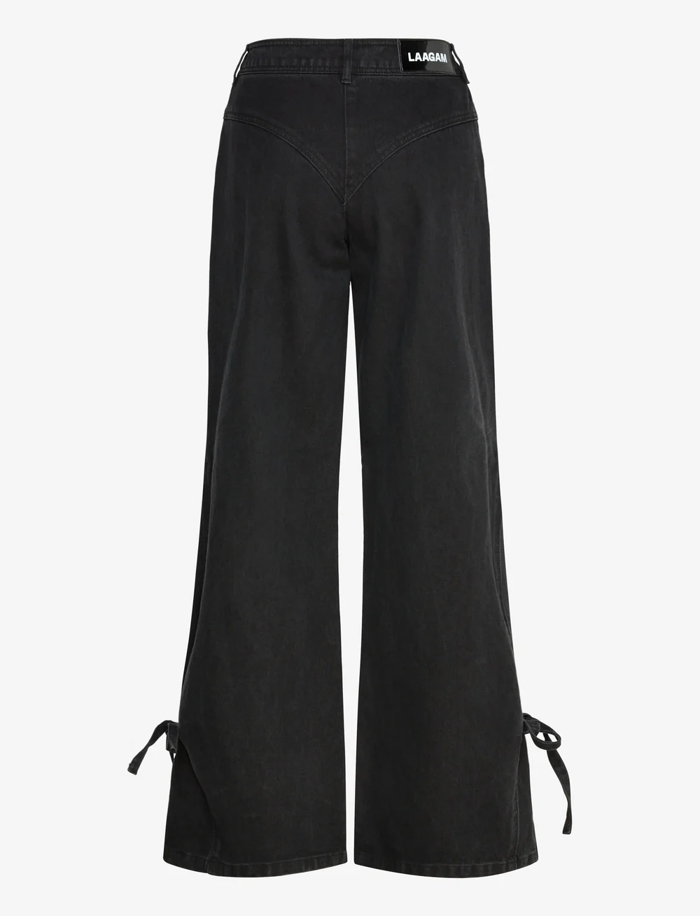 Laagam - JADA BLACK DENIM RELAXED JEANS - vida jeans - black - 2