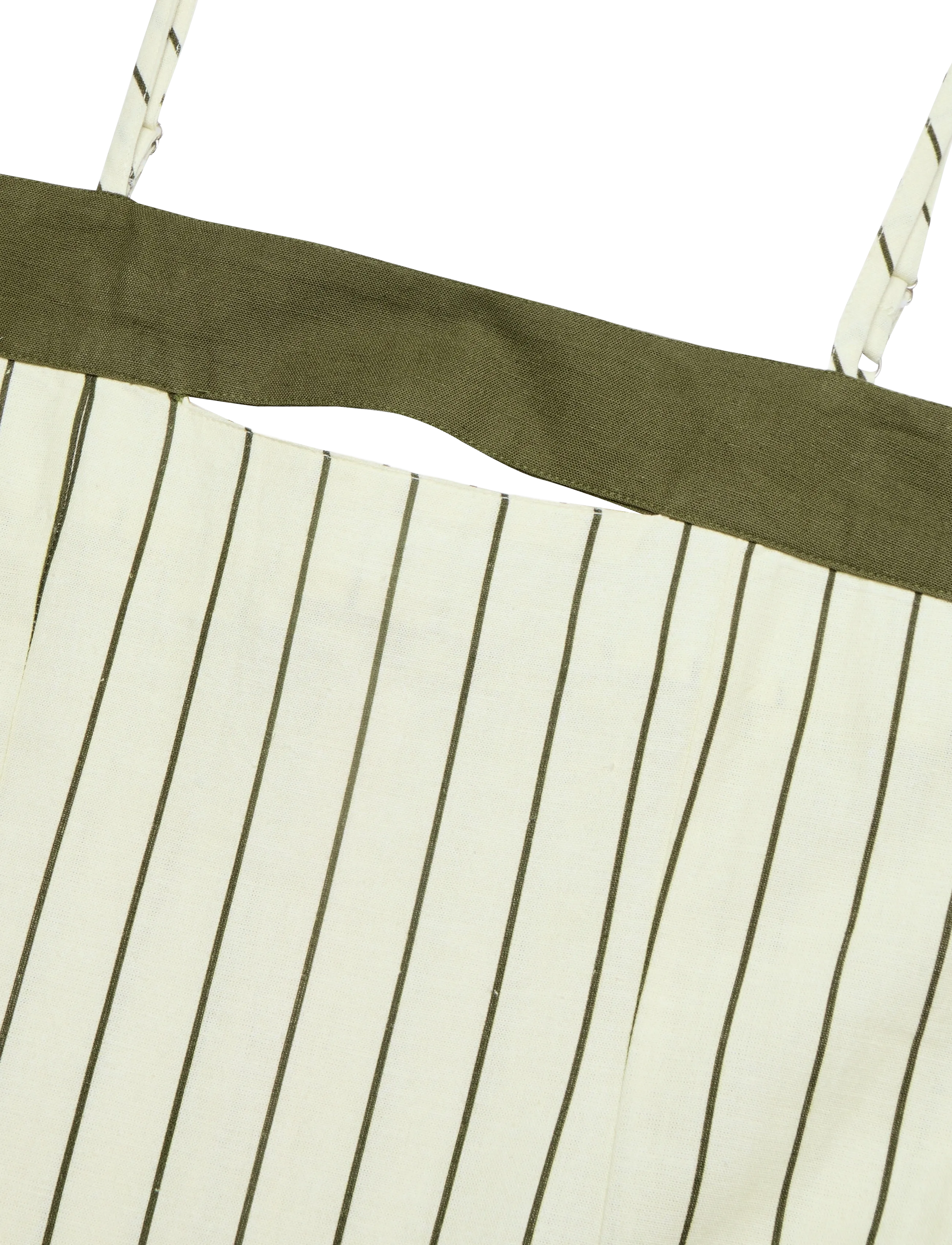 Laagam - BREEZE KAKHI ASYMMETRIC MIDI DRESS - robes d'été - khaki - 5