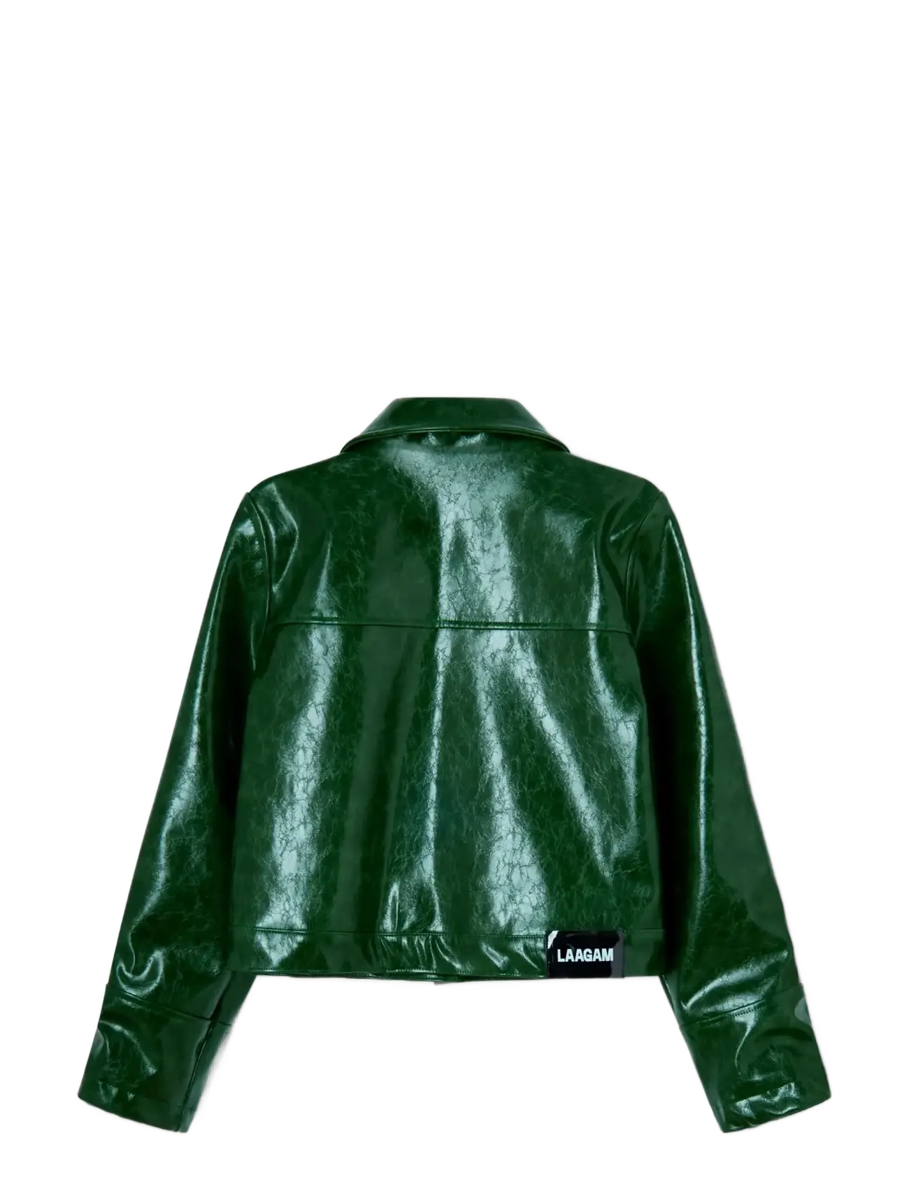 Laagam - LENA GREEN FAUX LEATHER JACKET - virskrekli - green - 2