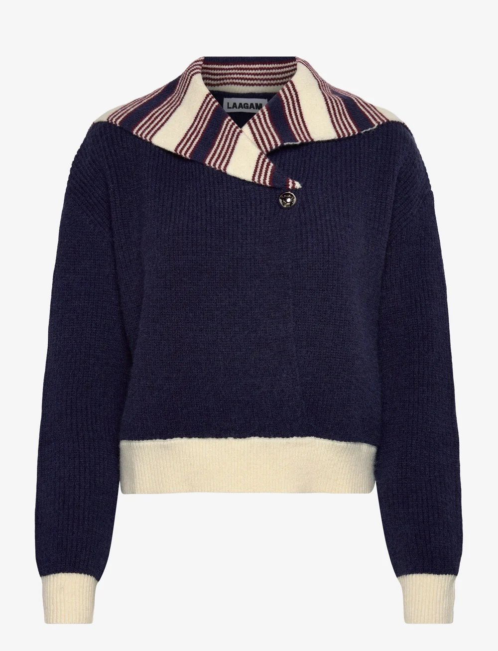 Laagam - NAPLES NAVY KNIT - cardigans - dark navy blue - 1