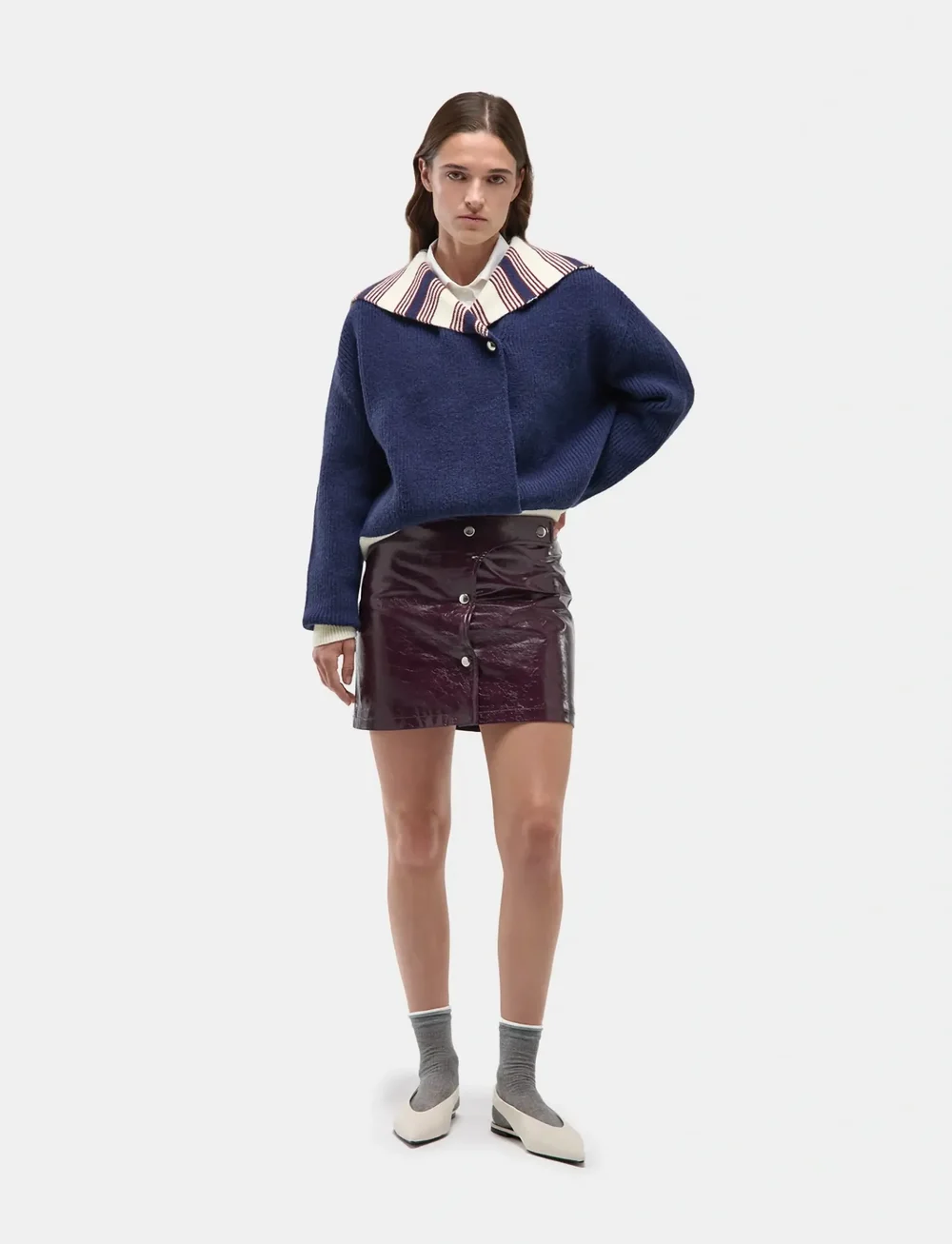 Laagam - NAPLES NAVY KNIT - cardigans - dark navy blue - 0