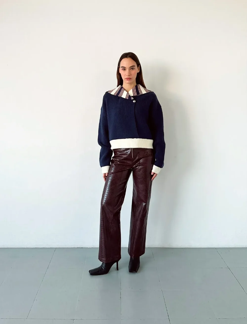 Laagam - NAPLES NAVY KNIT - cardigans - dark navy blue - 3