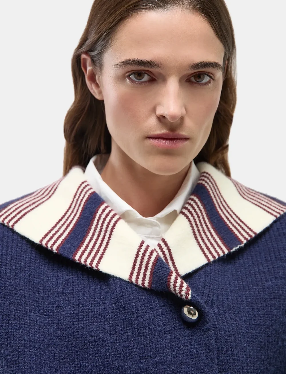 Laagam - NAPLES NAVY KNIT - cardigans - dark navy blue - 4