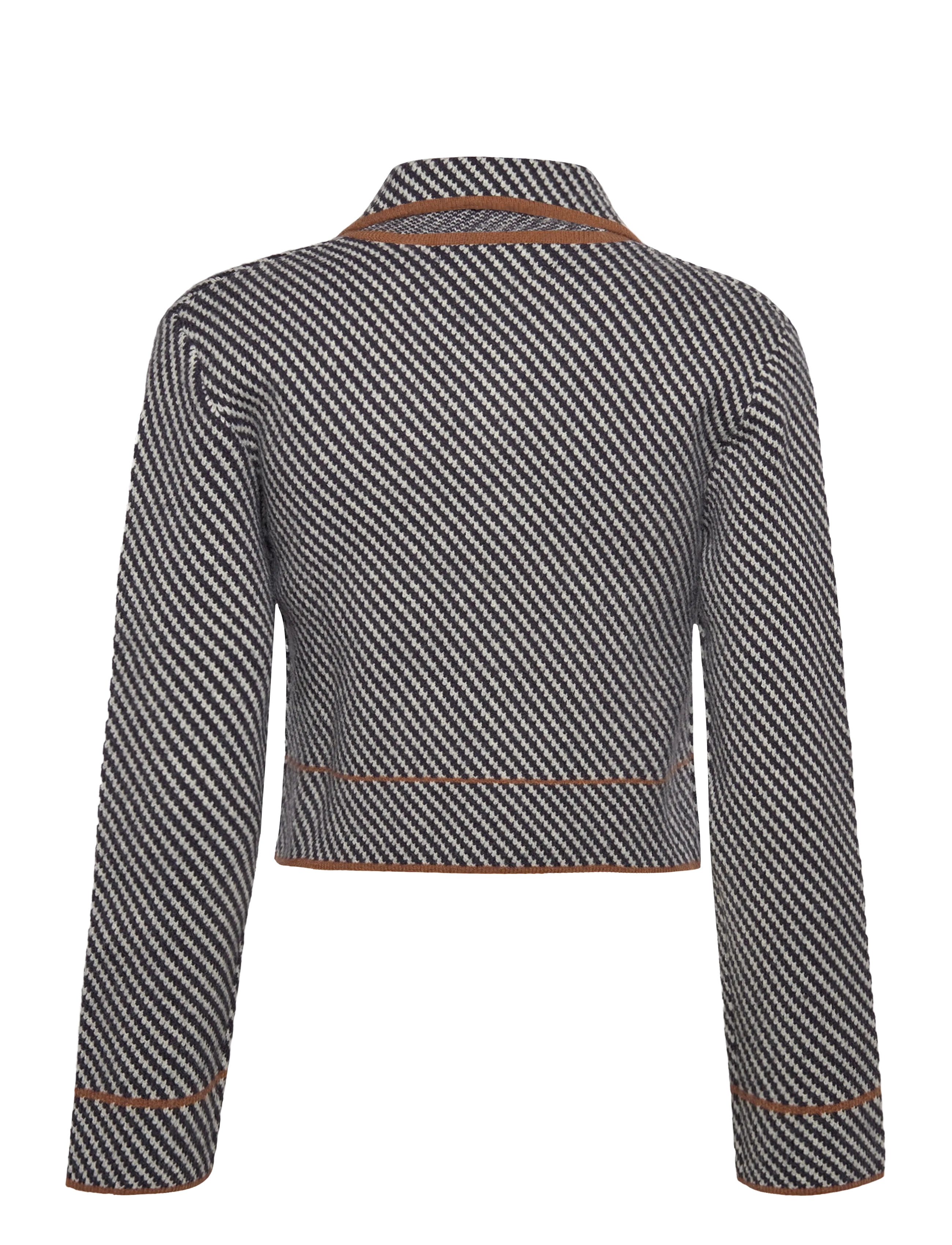 Laagam - BEVERLY GREY STRIPED CARDIGAN - grey - 2