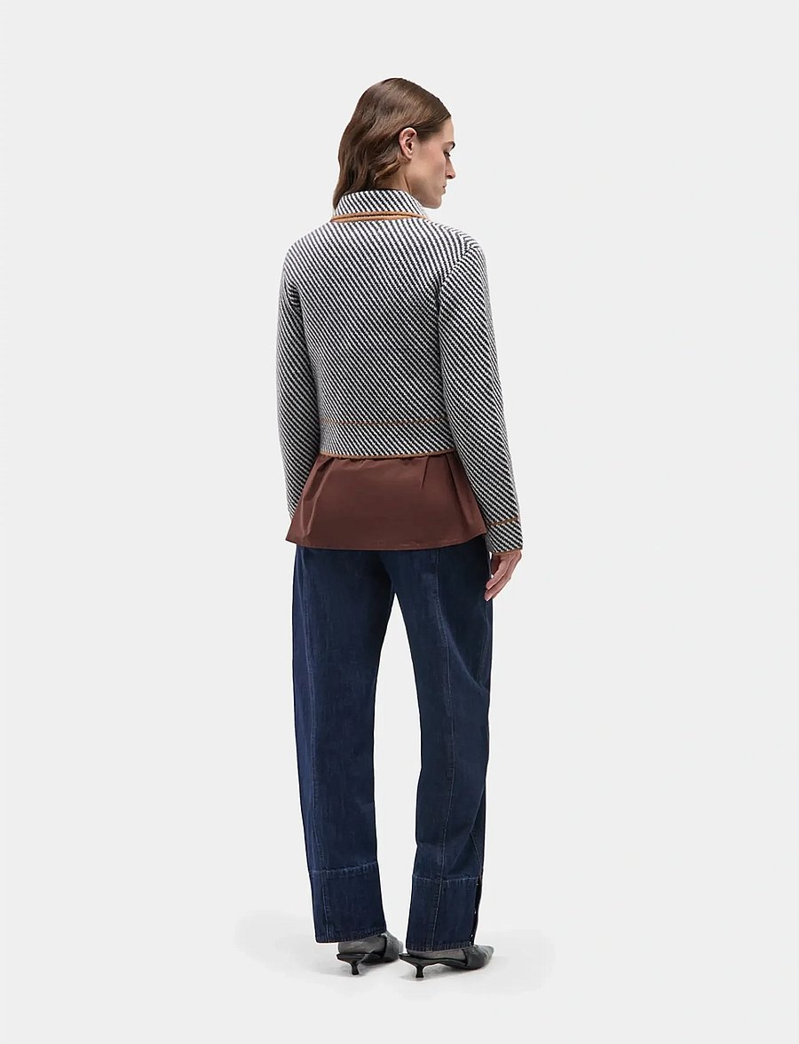 Laagam - BEVERLY GREY STRIPED CARDIGAN - grey - 3