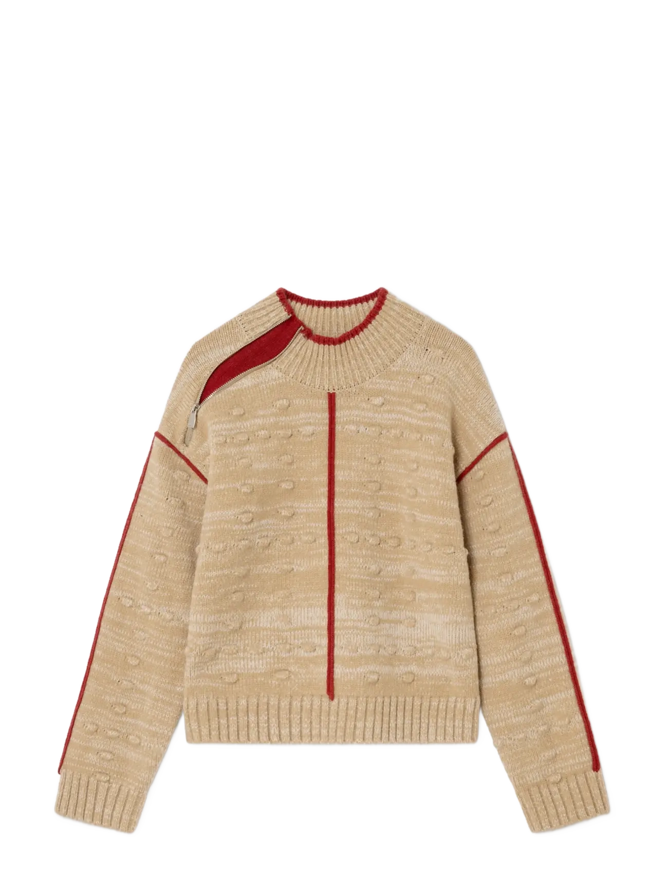 Ribes Beige Textured Knit
