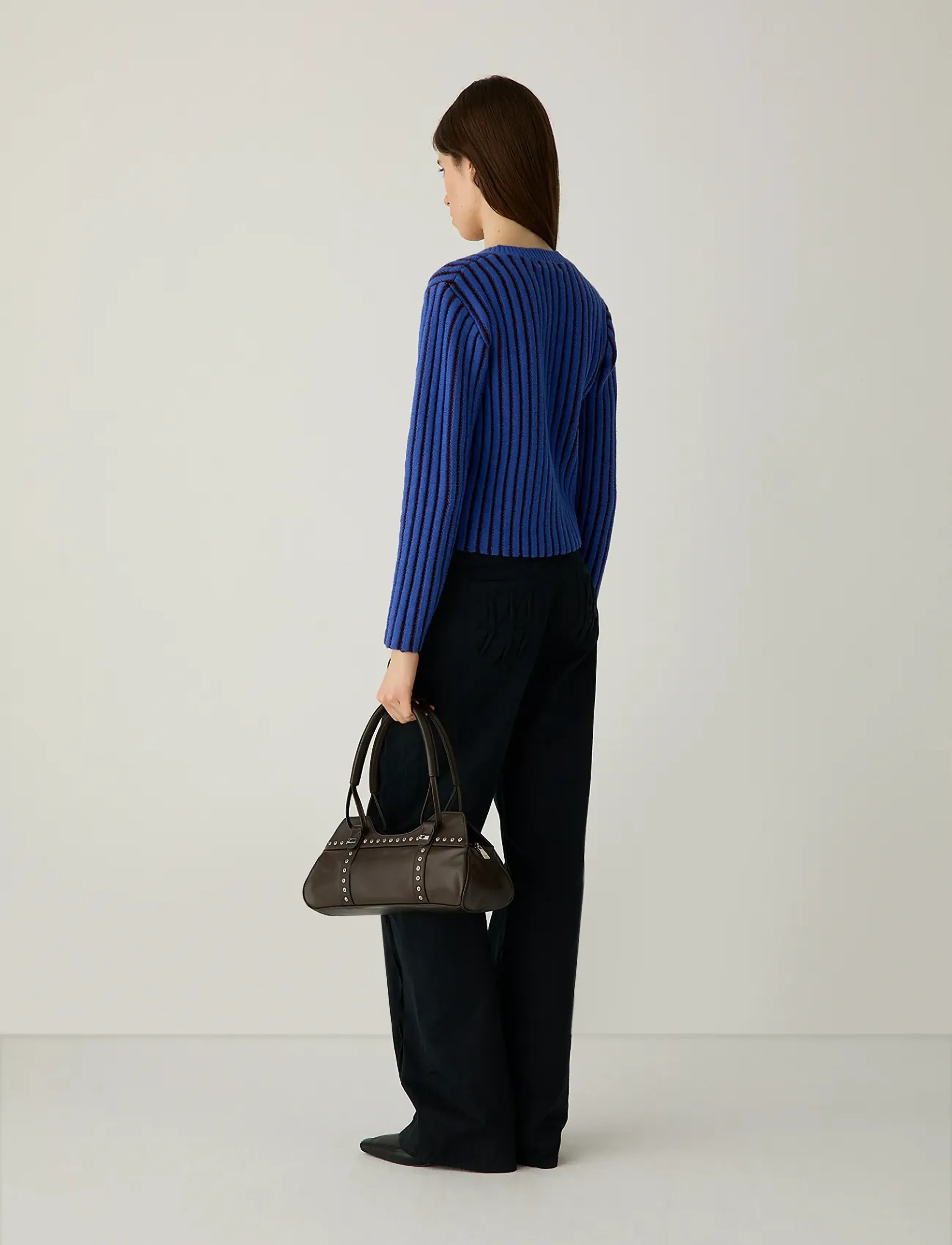 Laagam - JOYCE BLUE TEXTURED CARDIGAN - cardigans - blue - 4