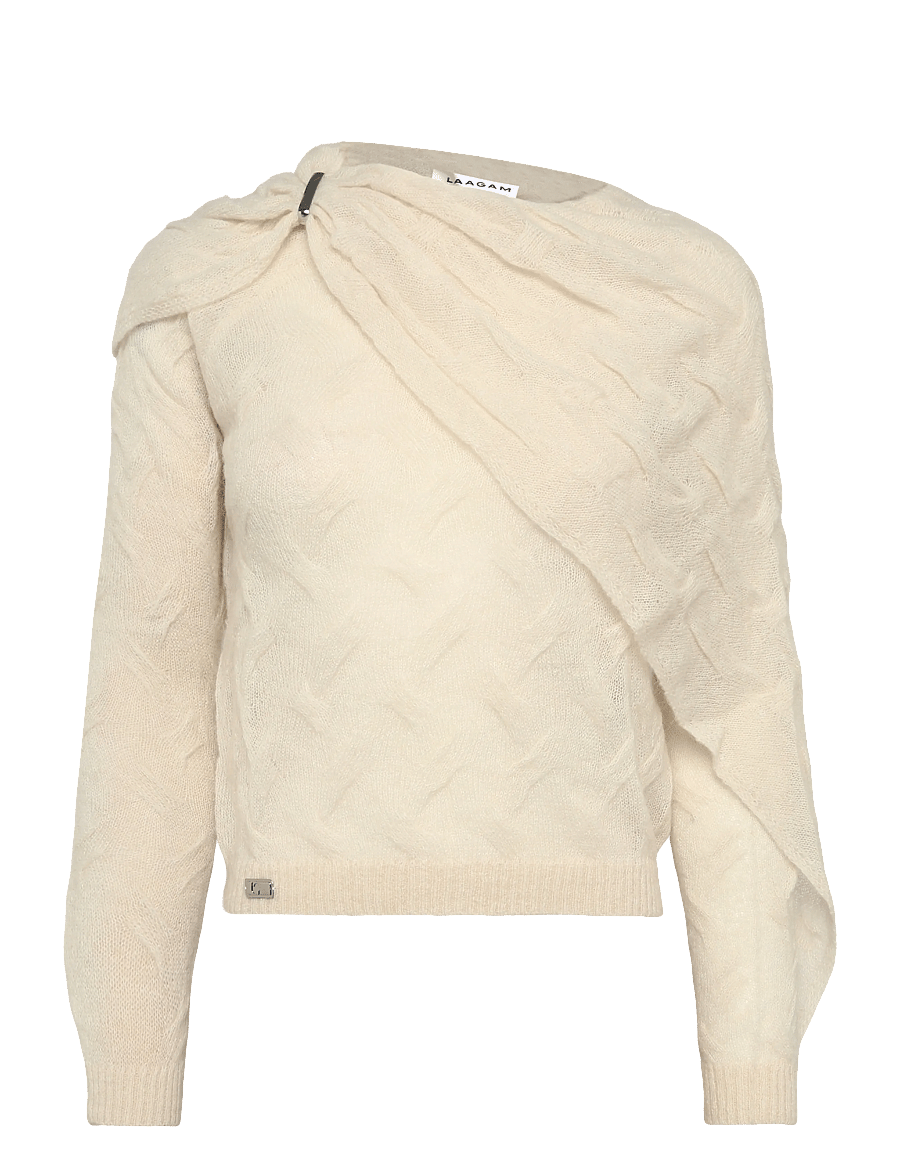 Laagam - PARKER ECRU TEXTURED KNIT - pullover - ecru - 0