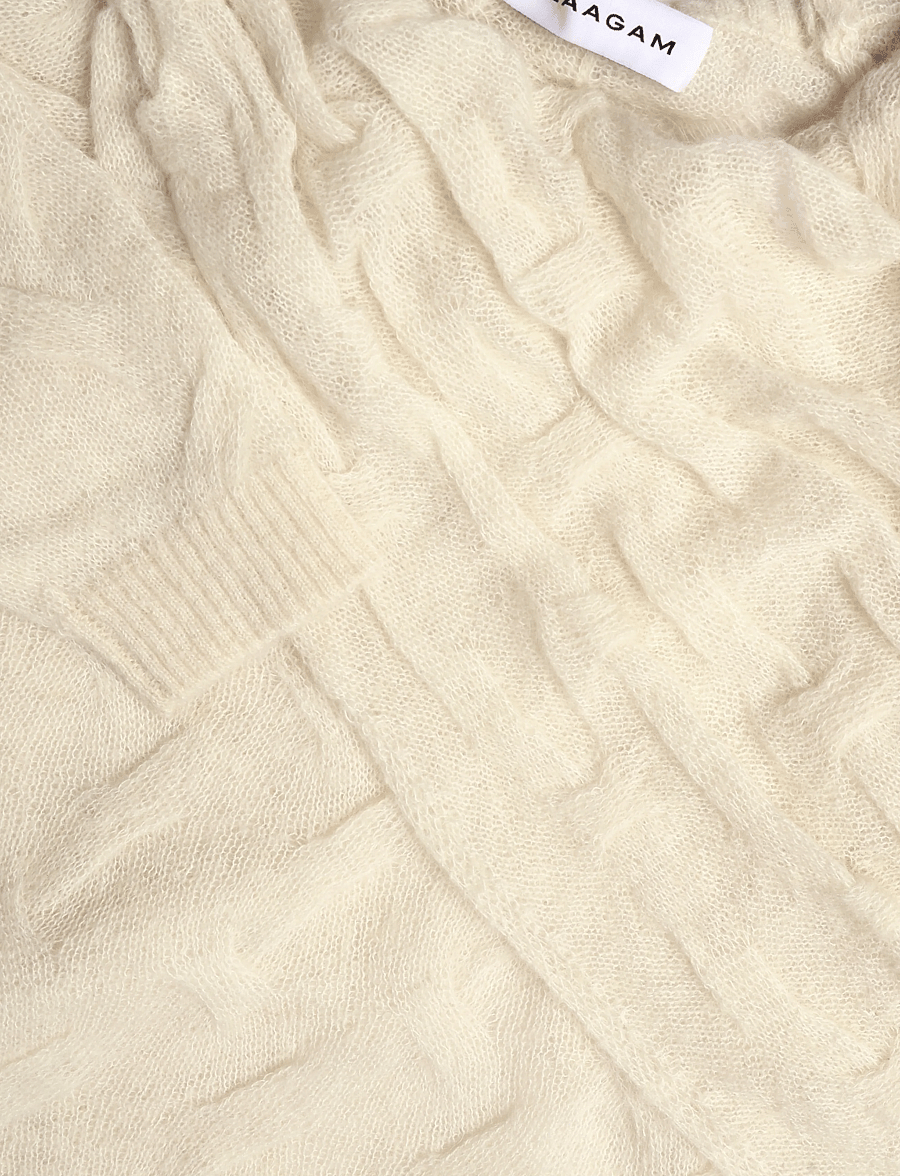 Laagam - PARKER ECRU TEXTURED KNIT - pullover - ecru - 2