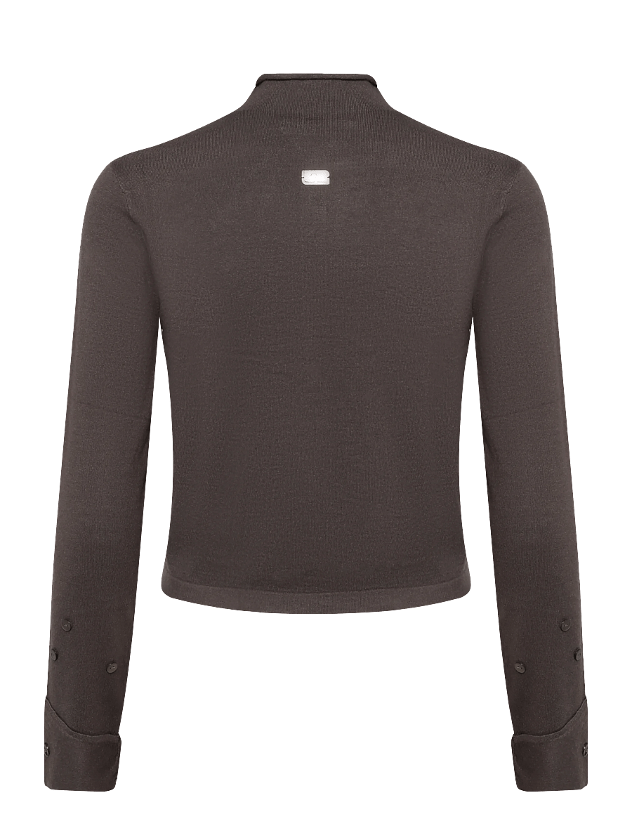 Laagam - FIA GREY BUTTONED CARDIGAN - strickjacken - grey - 1