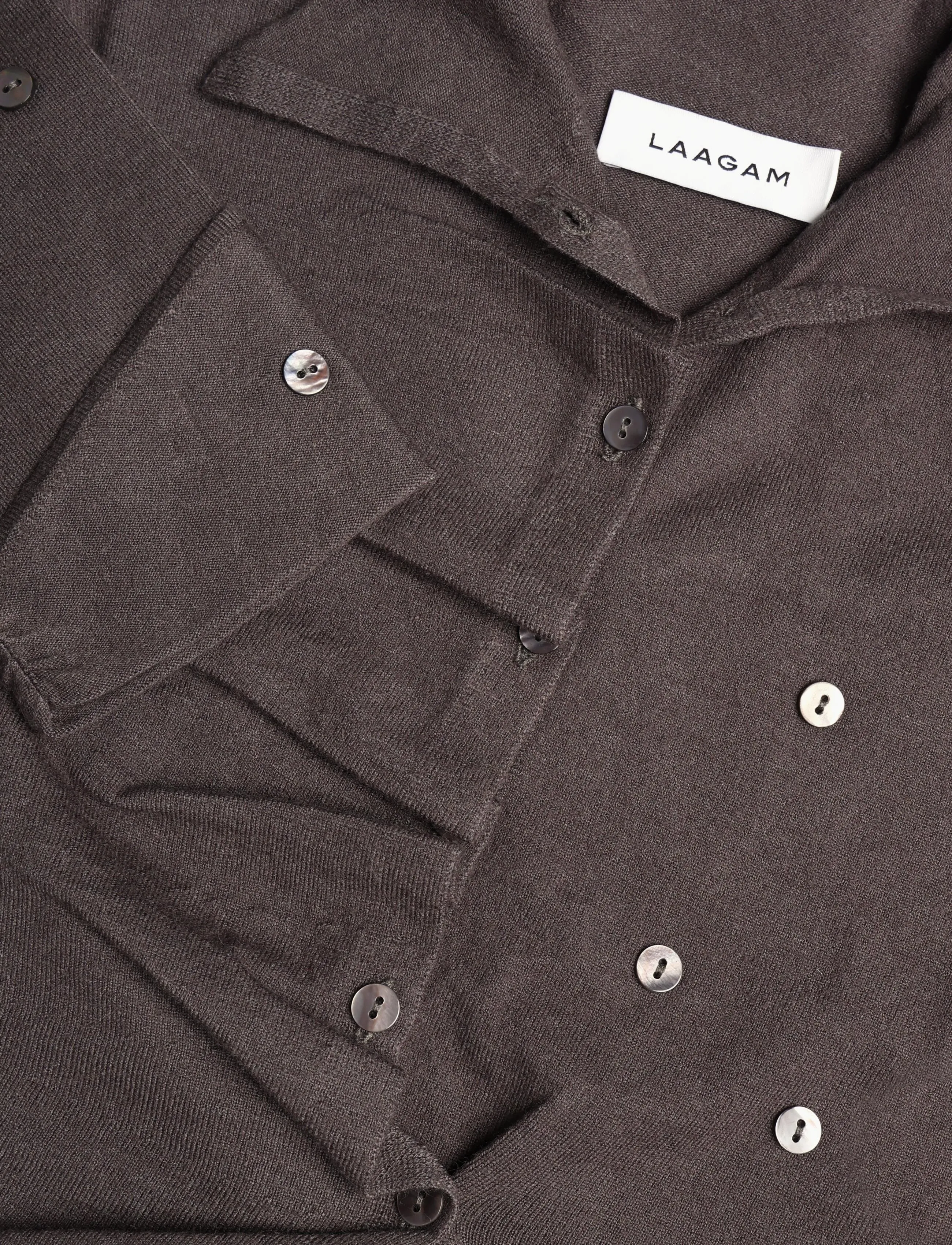 Laagam - FIA GREY BUTTONED CARDIGAN - cardigans - grey - 2
