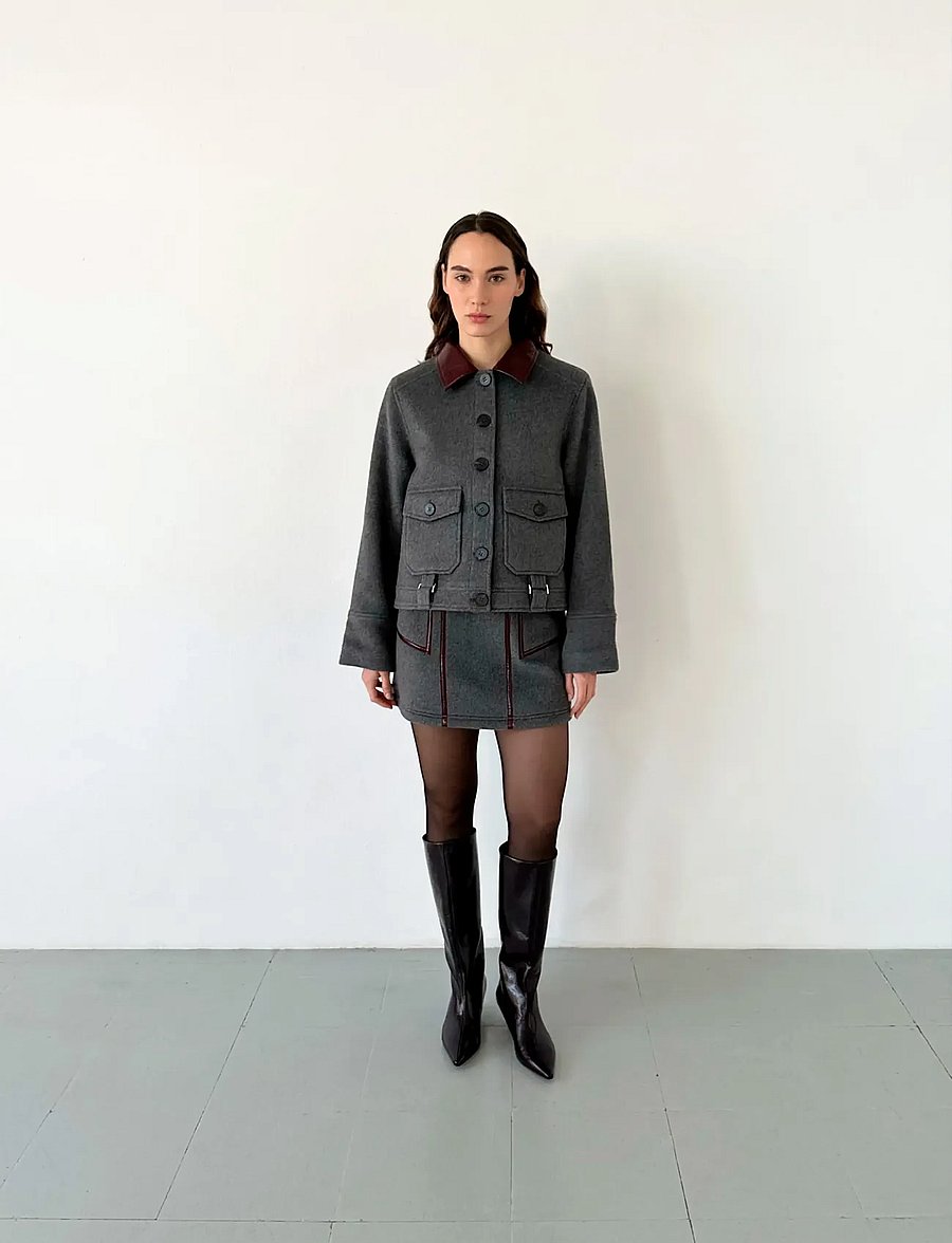 Laagam - BRUNA GREY JACKET - winterjacken - dark grey - 0