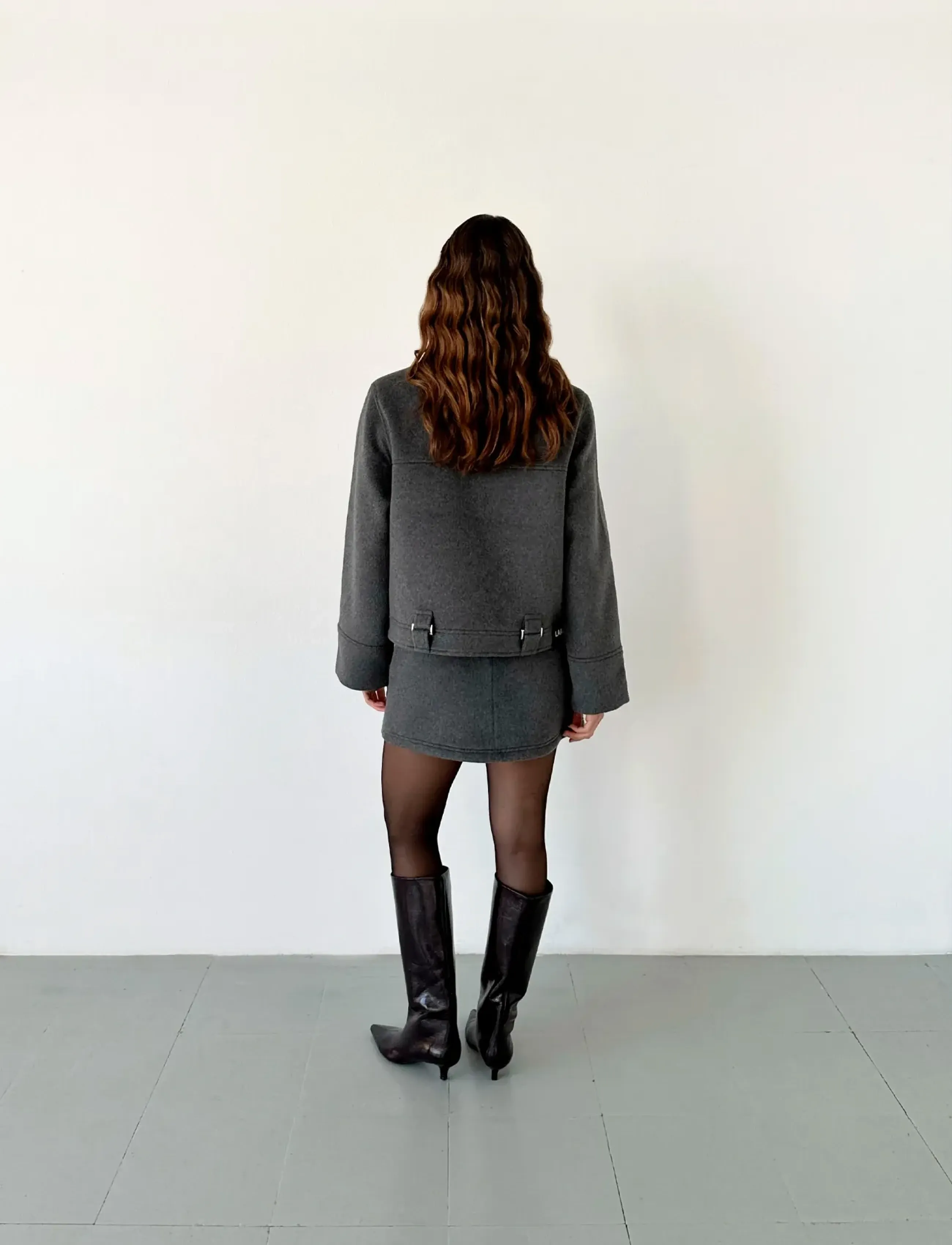 Laagam - BRUNA GREY JACKET - wollmäntel - dark grey - 3