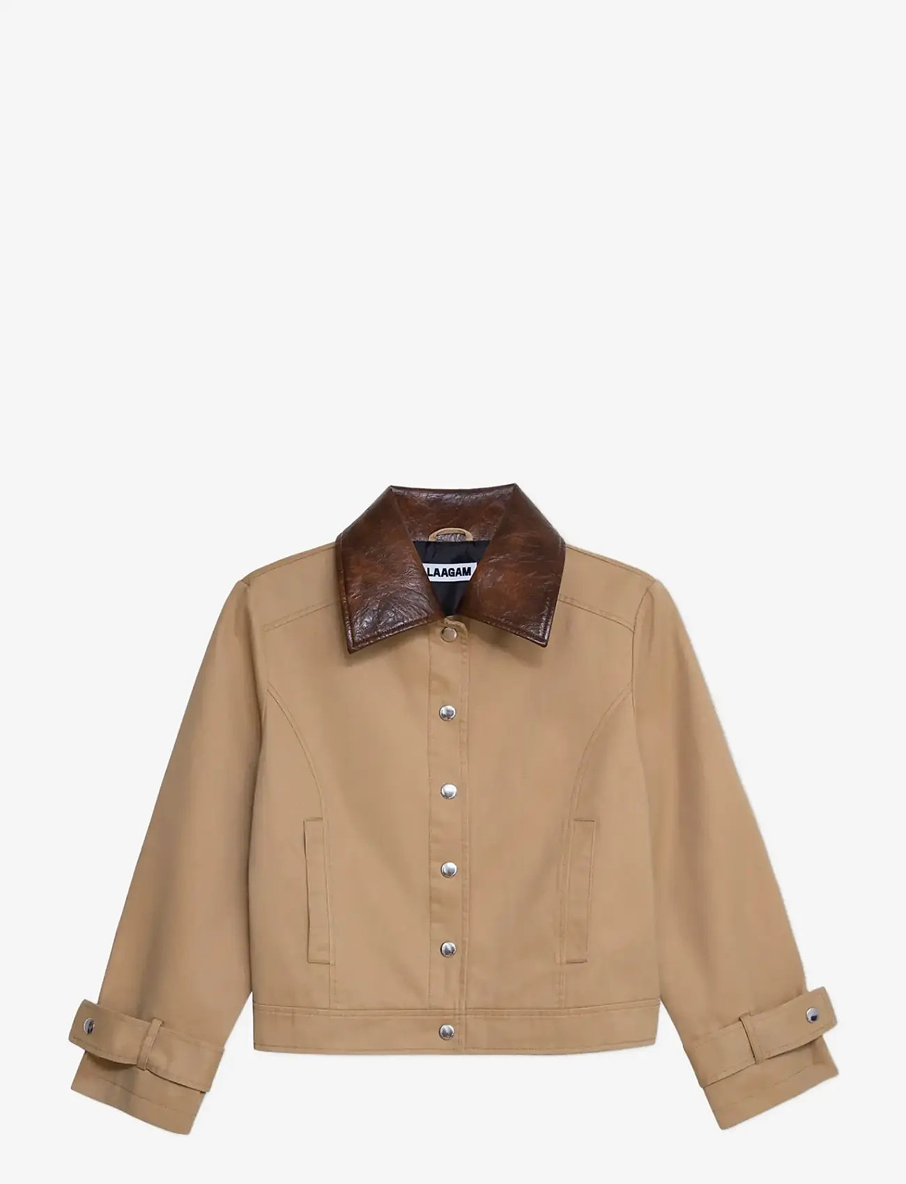 Laagam - BRAIDY BEIGE JACKET - spring jackets - beige - 1