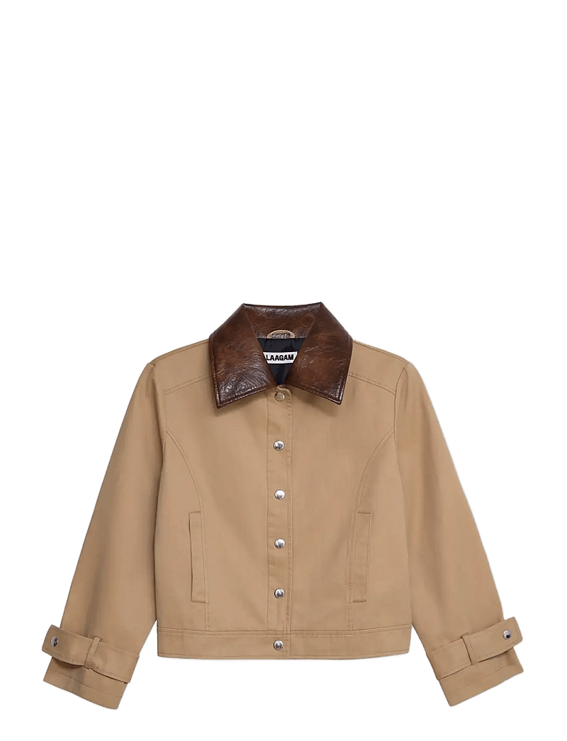 Laagam - BRAIDY BEIGE JACKET - spring jackets - beige - 1
