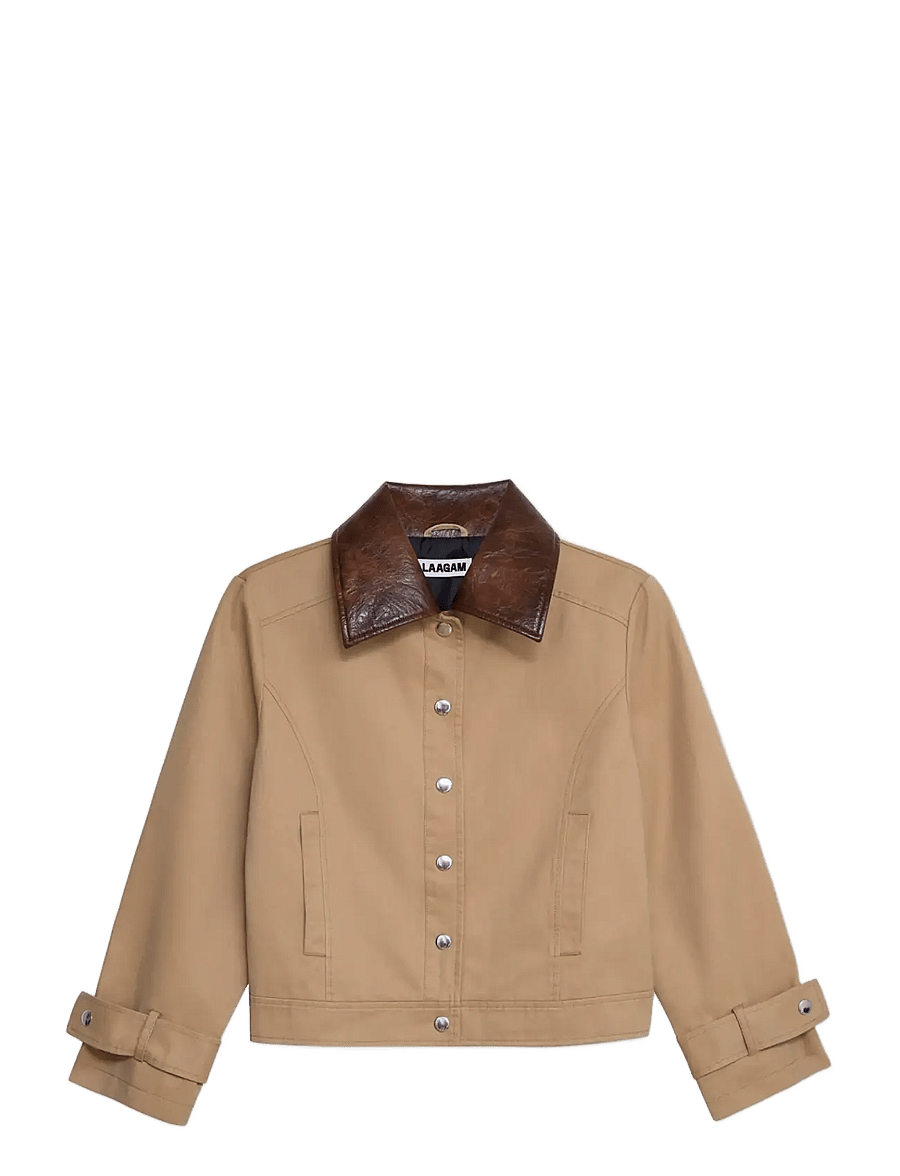 Laagam - BRAIDY BEIGE JACKET - pavasarinės striukės - beige - 1