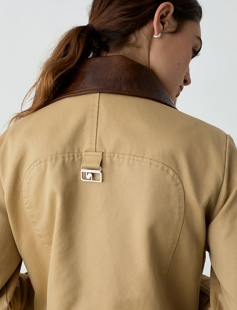 Laagam - BRAIDY BEIGE JACKET - spring jackets - beige - 4