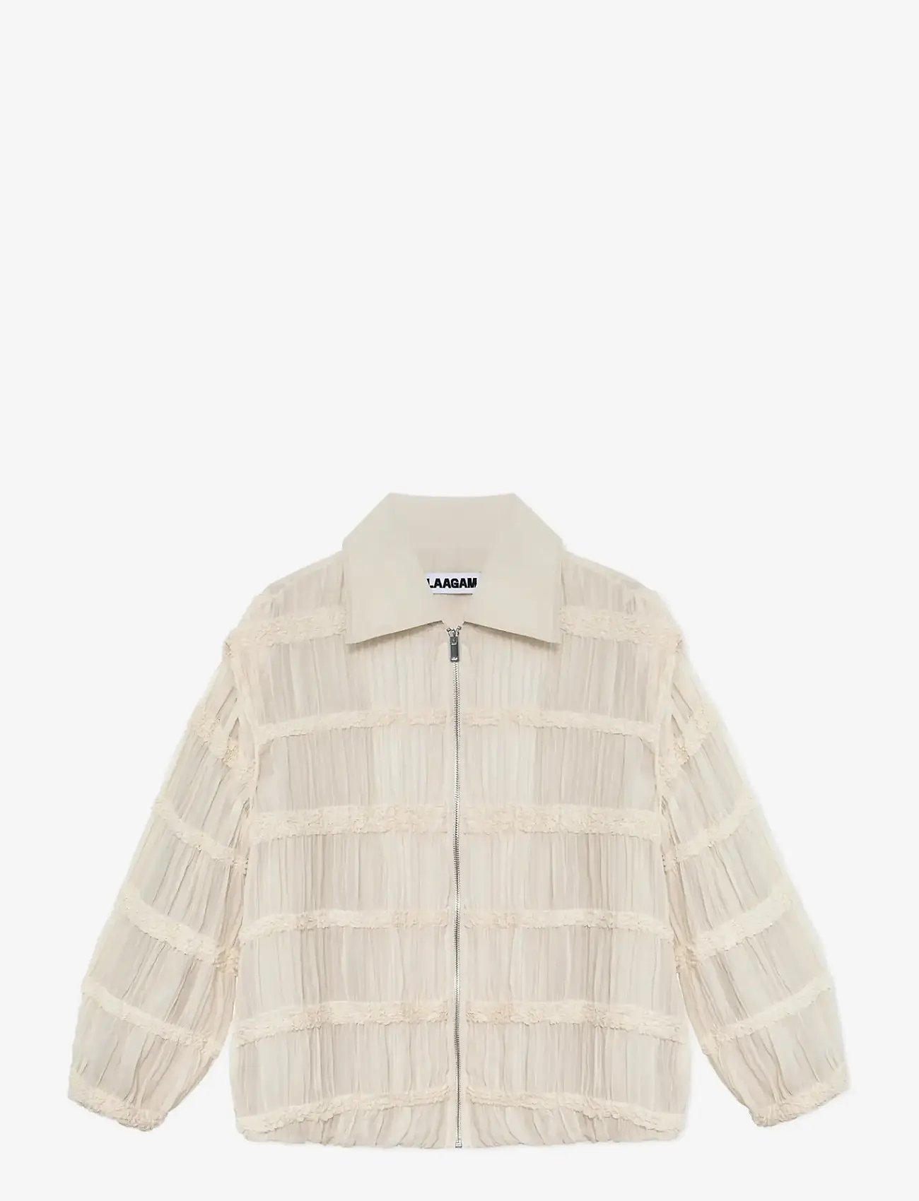 Laagam - KIARA ECRU BOMBER JACKET - spring jackets - ecru - 1