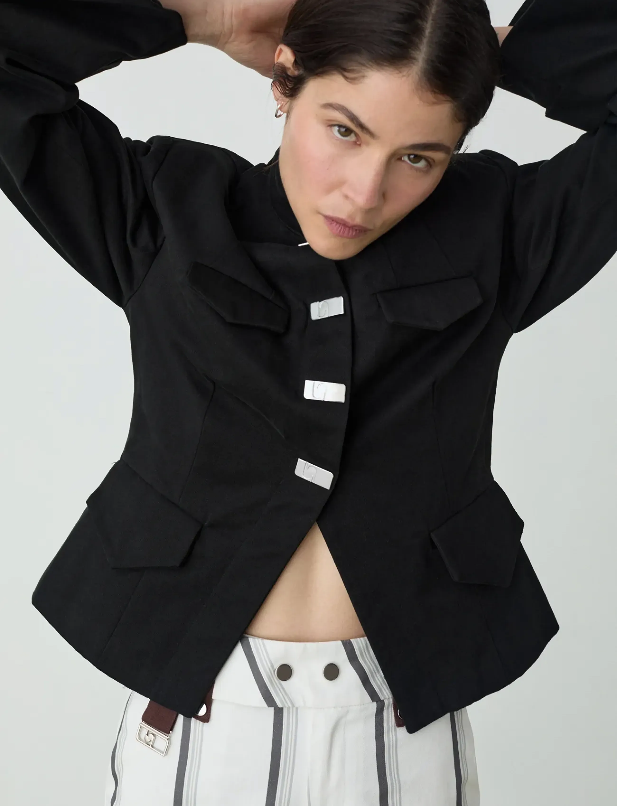 Laagam - MILOU BLACK JACKET - striukės ir švarkeliai - black - 2